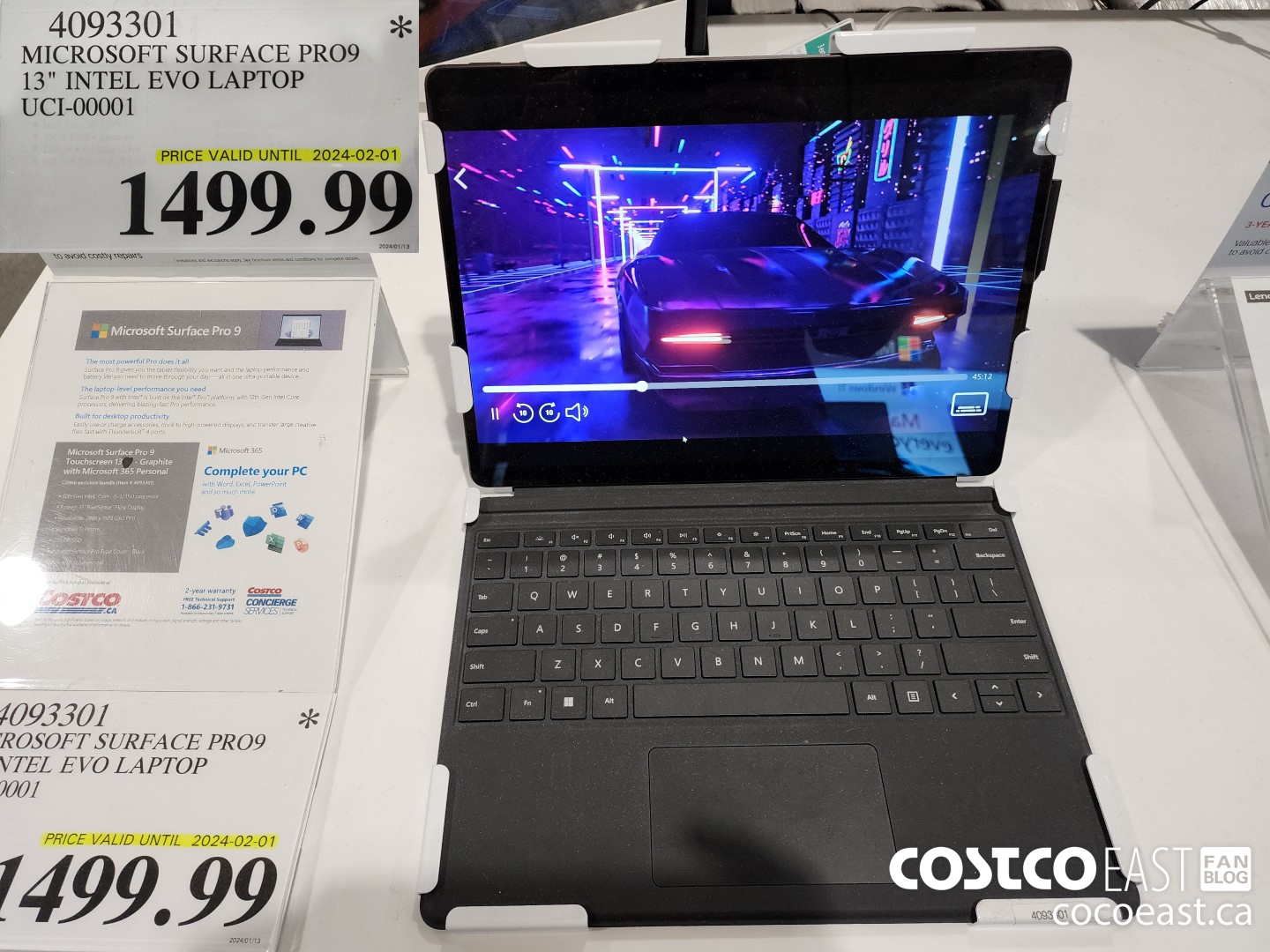 4093301 MICROSOFT SURFACE PRO9 13