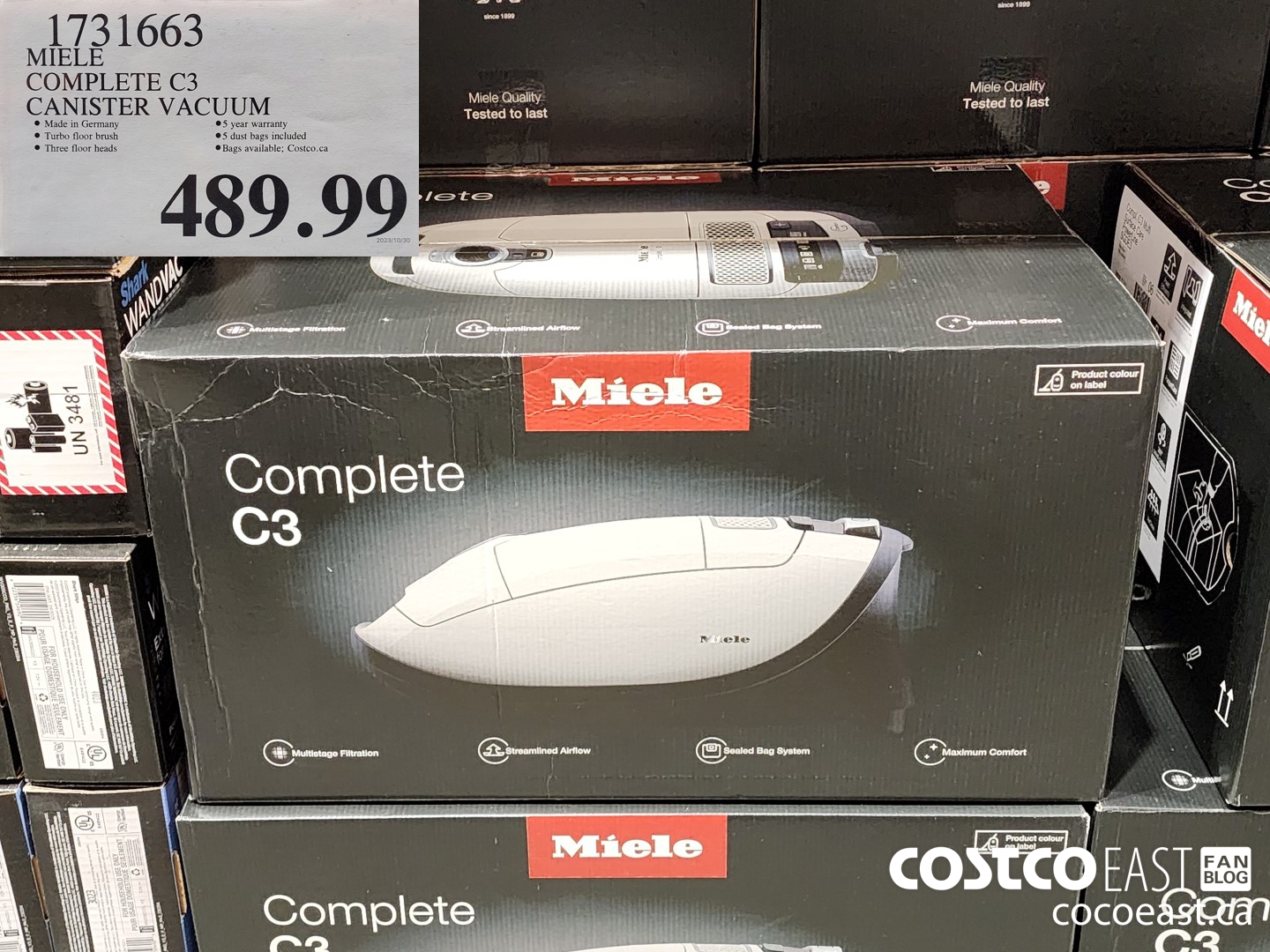 1731663 MIELE COMPLETE C3 CANISTER VACUUM $489.99