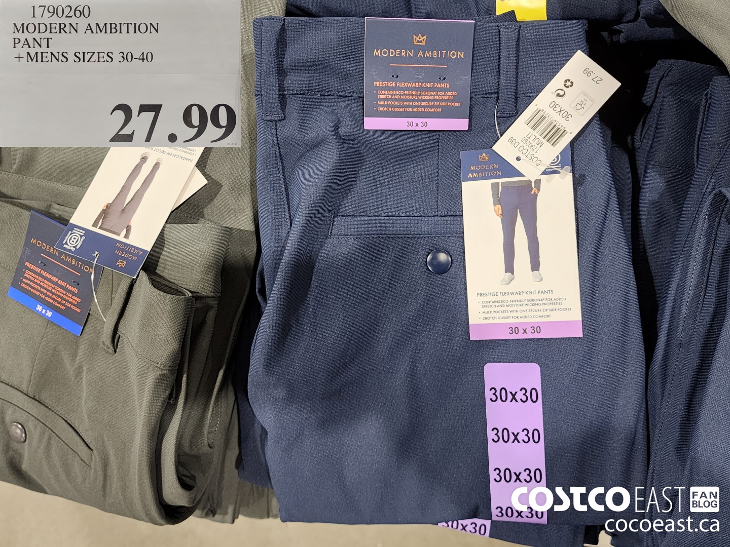 1790260 MODERN AMBITION PANT +MENS SIZES 30-40 $27.99