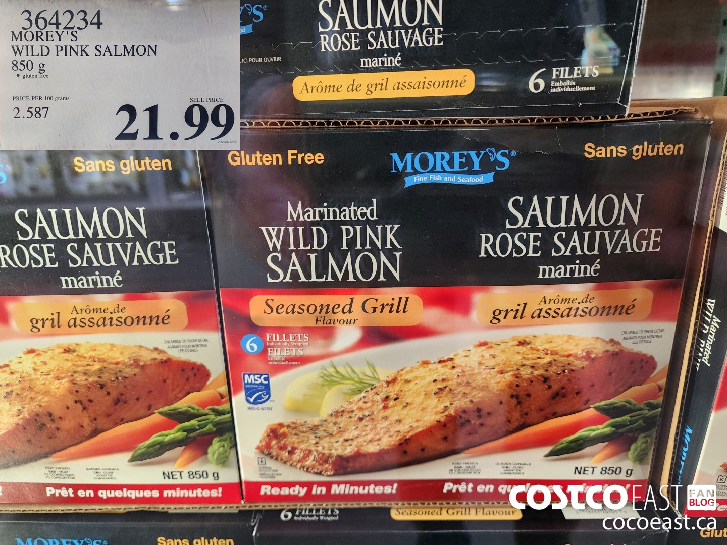 364234 MOREY'S WILD PINK SALMON 850 g $21.99