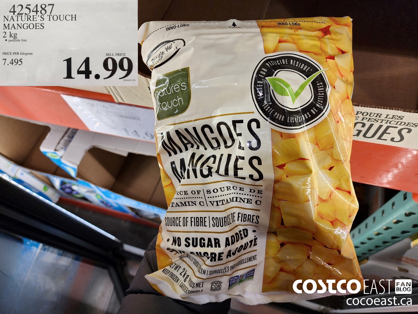 425487 NATURE'S TOUCH MANGOES 2 kg $14.99