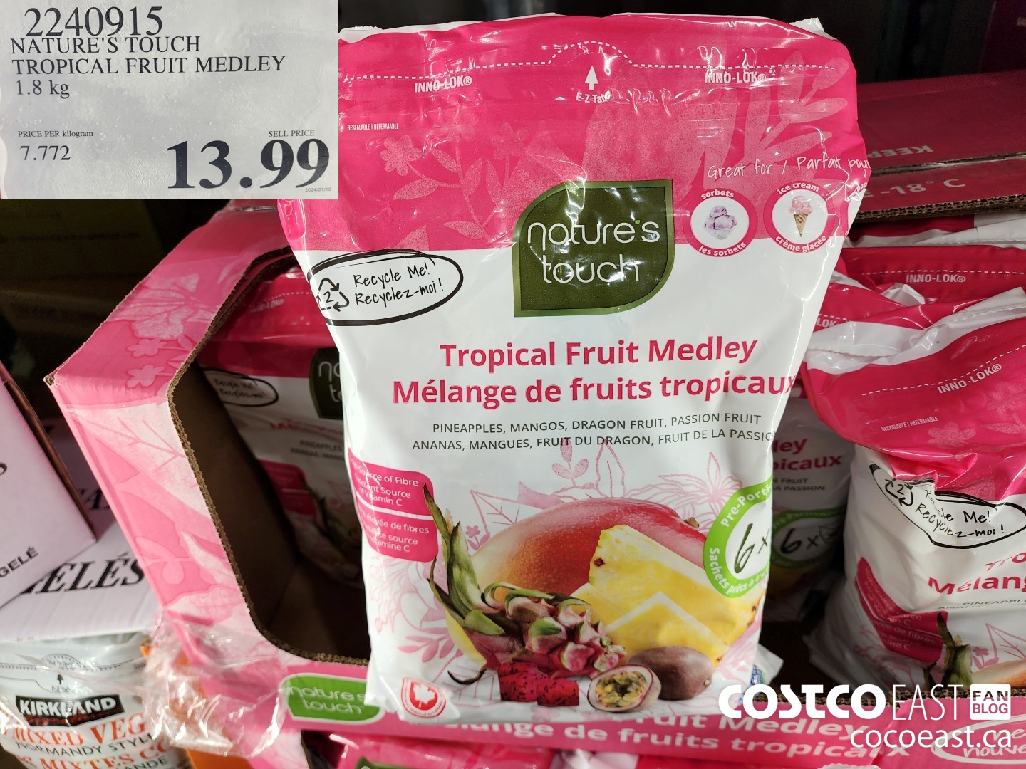 2240915 NATURE'S TOUCH TROPICAL FRUIT MEDLEY 1.8 kg $13.99