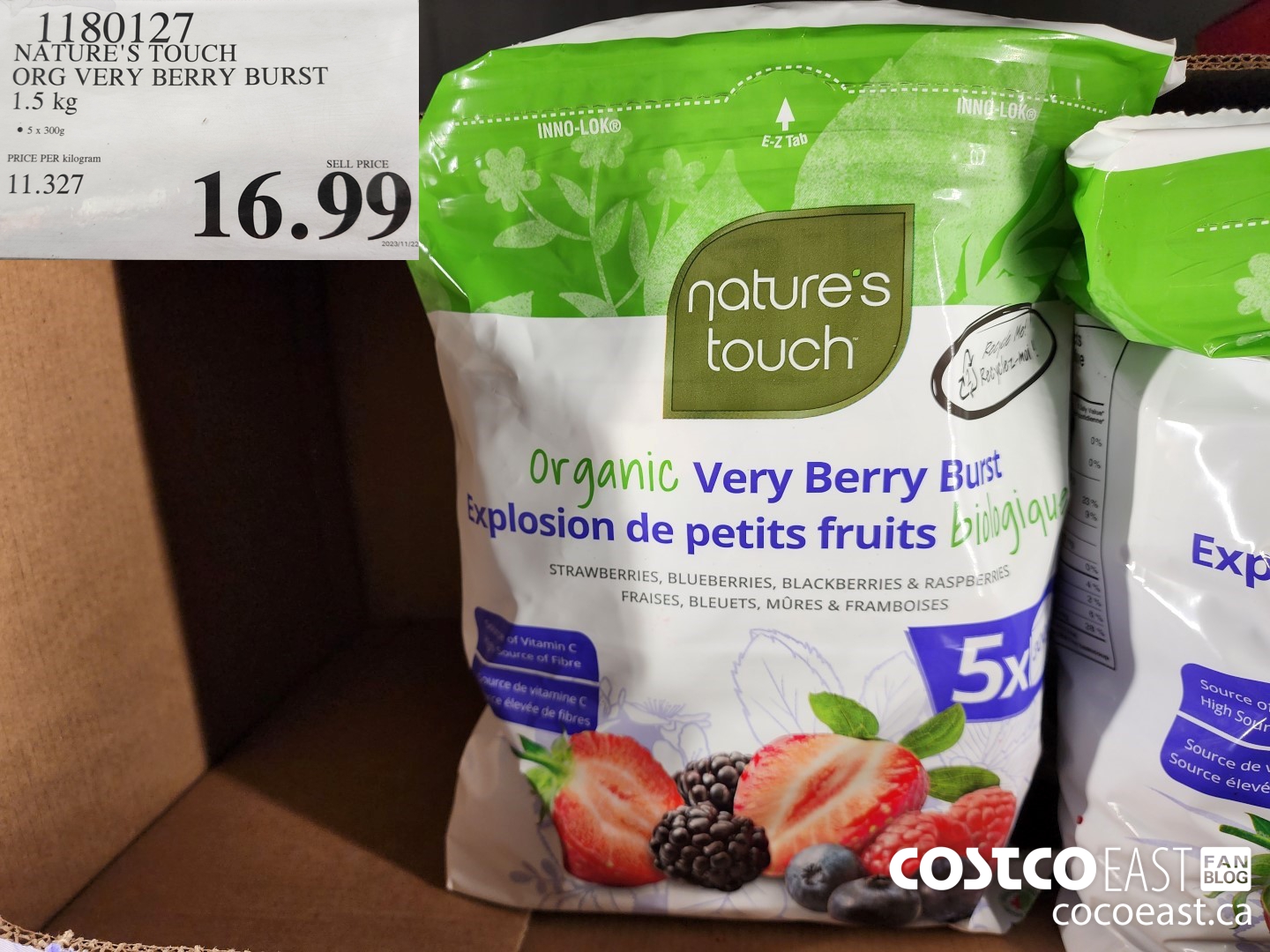 1180127 NATURE'S TOUCH VERY BERRY BURST 1.5 KG $16.99