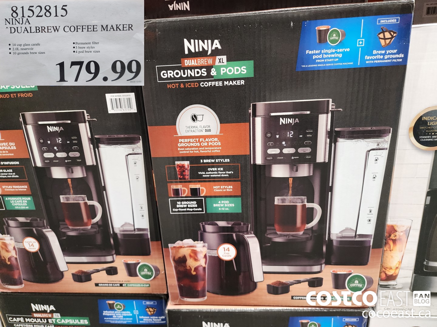 8152815 NINJA DUALBREW COFFEE MAKER $179.99