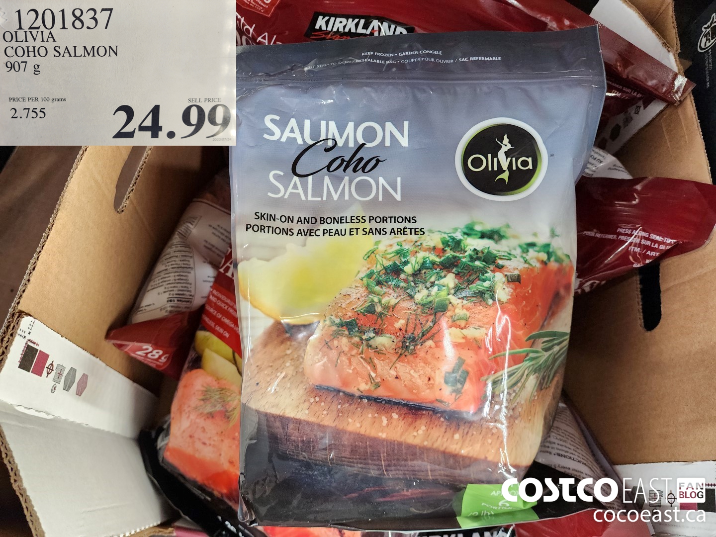 1201837 OLIVIA COHO SALMON 907 G $24.99