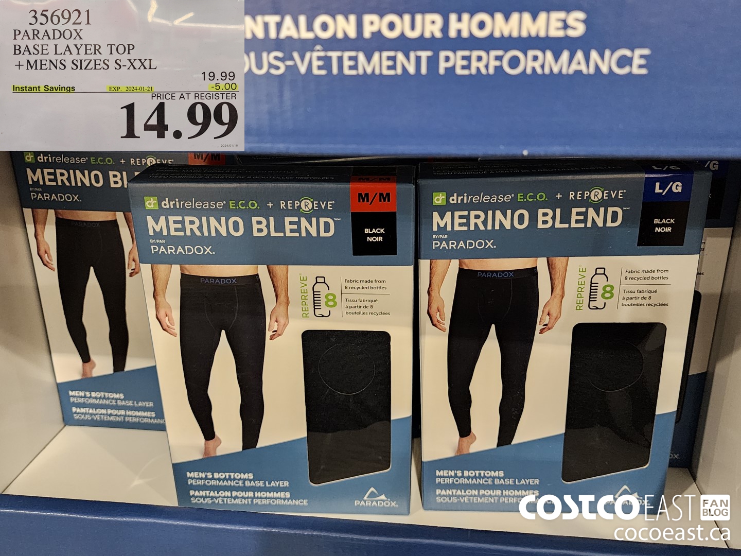 356921 PARADOX BASE LAYER TOP MENS SIZES S-XXL ($5.00 INSTANT SAVINGS EXPIRES ON 2024-01-21) $14.99