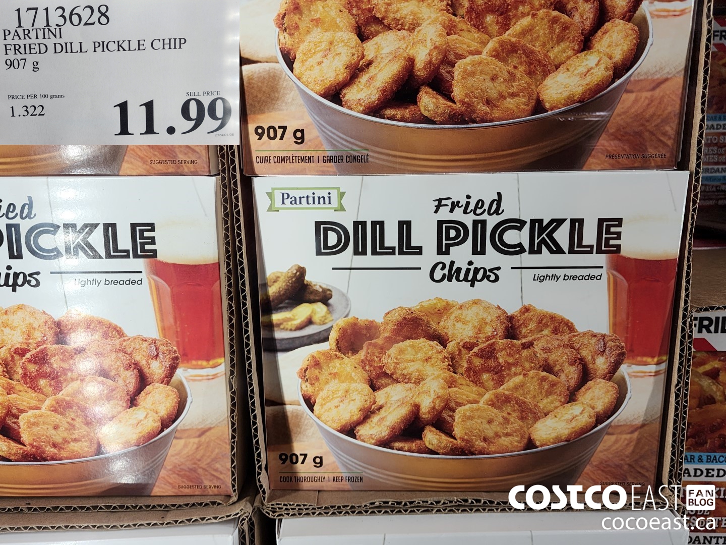 1713628 PARTINI FRIED DILL PICKLE CHIP 907 g $11.99