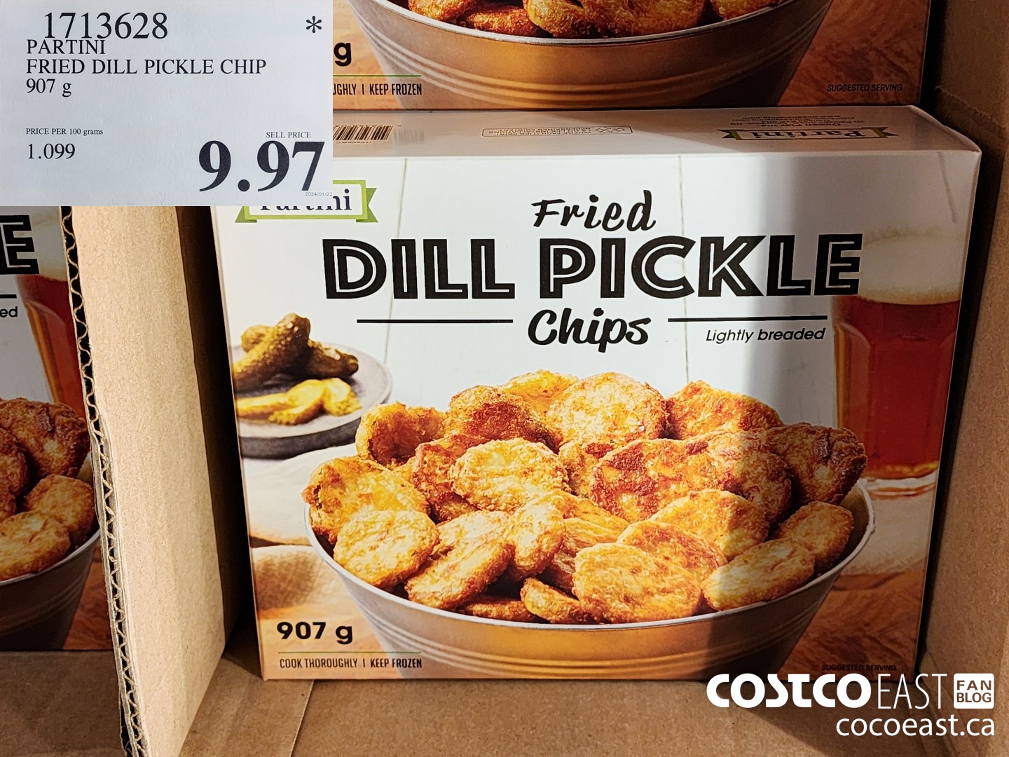 1713628 PARTINI FRIED DILL PICKLE CHIP 907 g $9.97