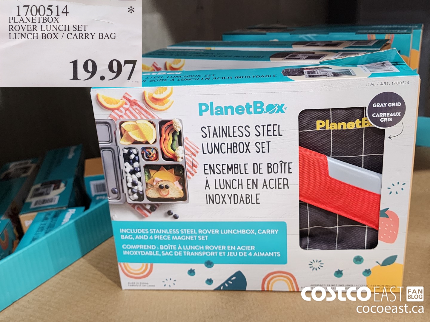 1700514 PLANETBOX ROVER LUNCH SET LUNCH BOX / CARRY BAG $19.97