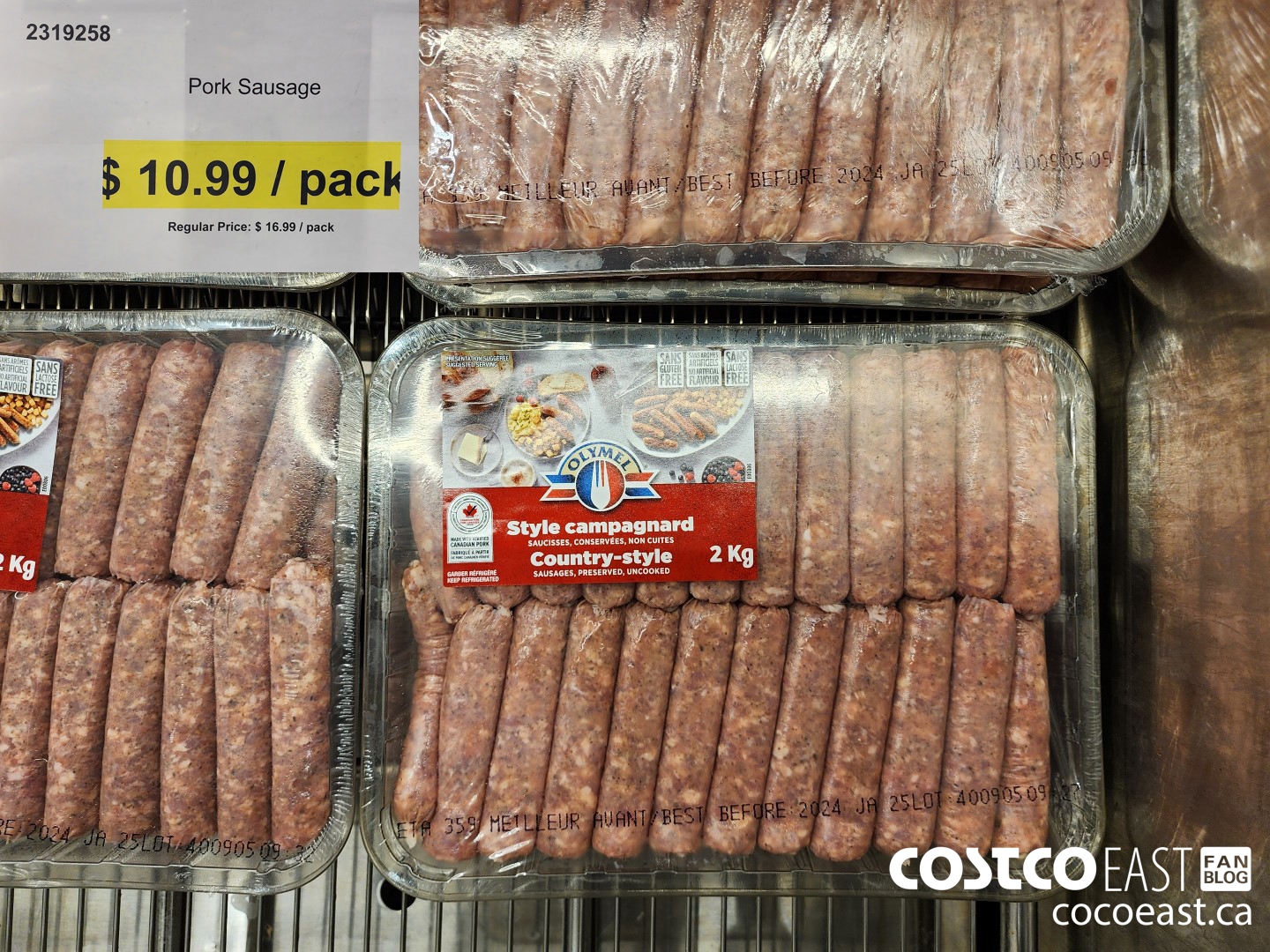 2319258 PORK SAUSAGE ($6.00 INSTANT SAVINGS)