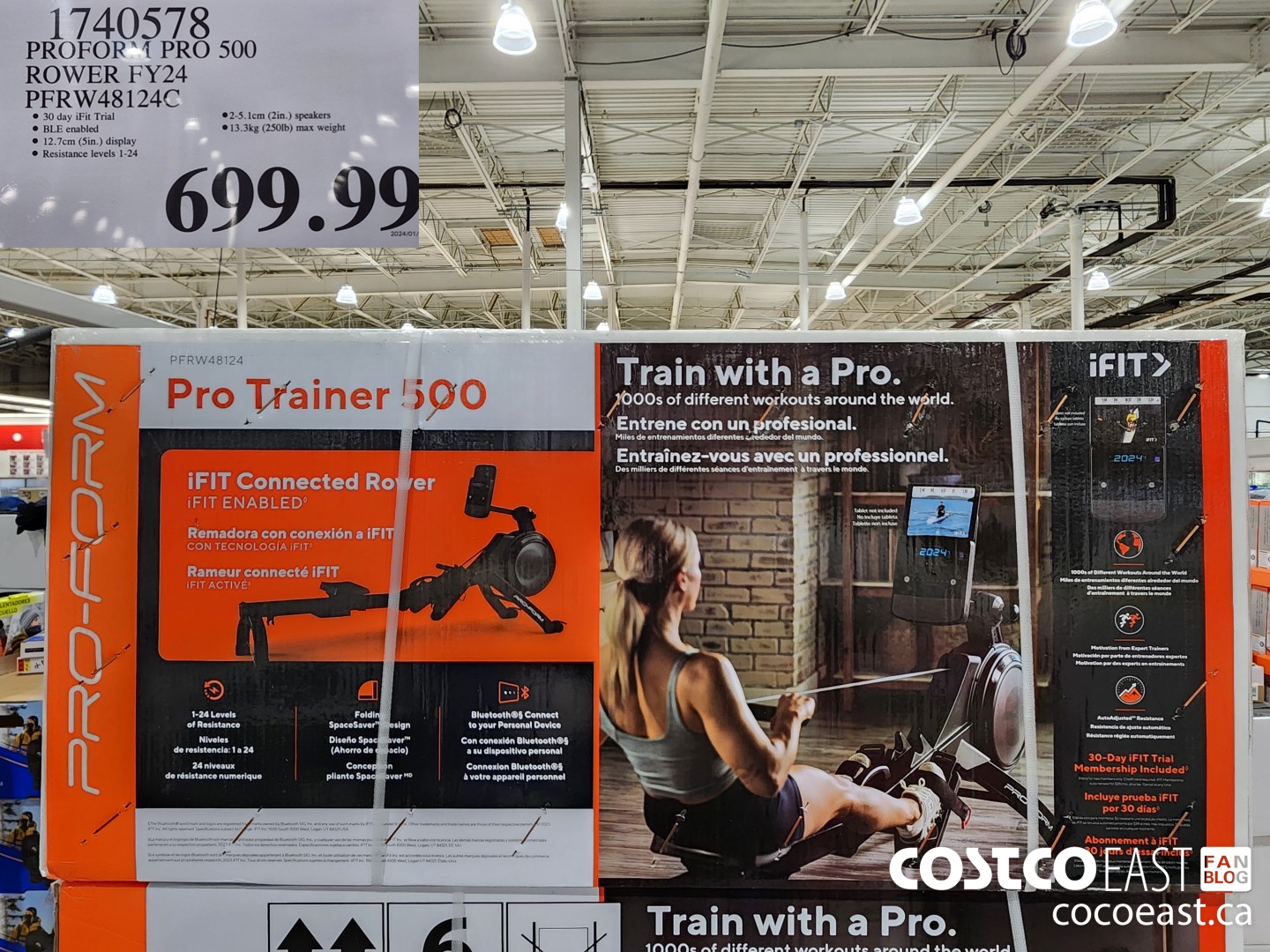 1740578 PROFORM PRO 500 ROWER FY24 PFRW48124C $699.99