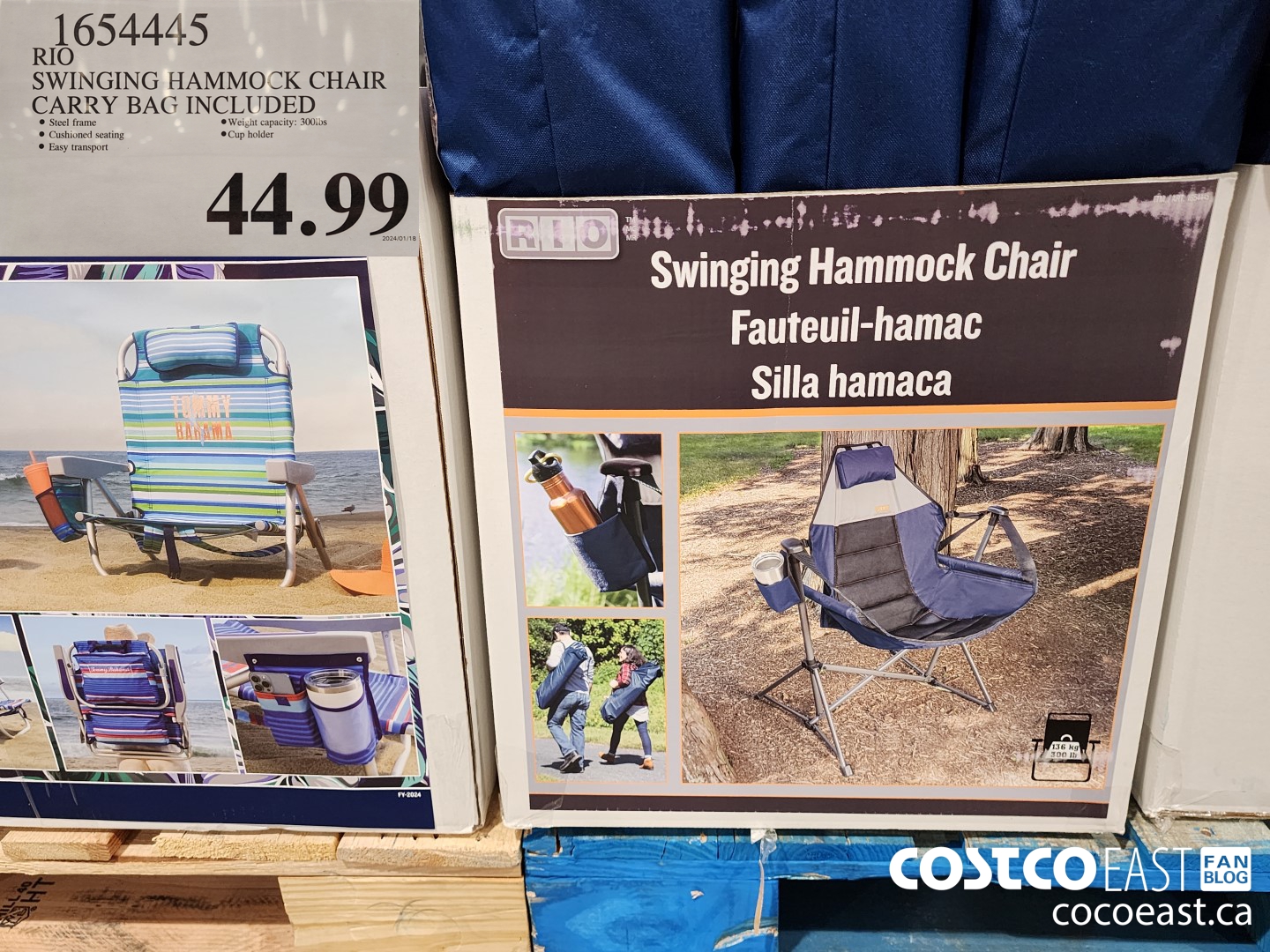 1654445 RIO SWINGING HAMMOCK CHAIR CARRY BAG INCLUDED $44.99