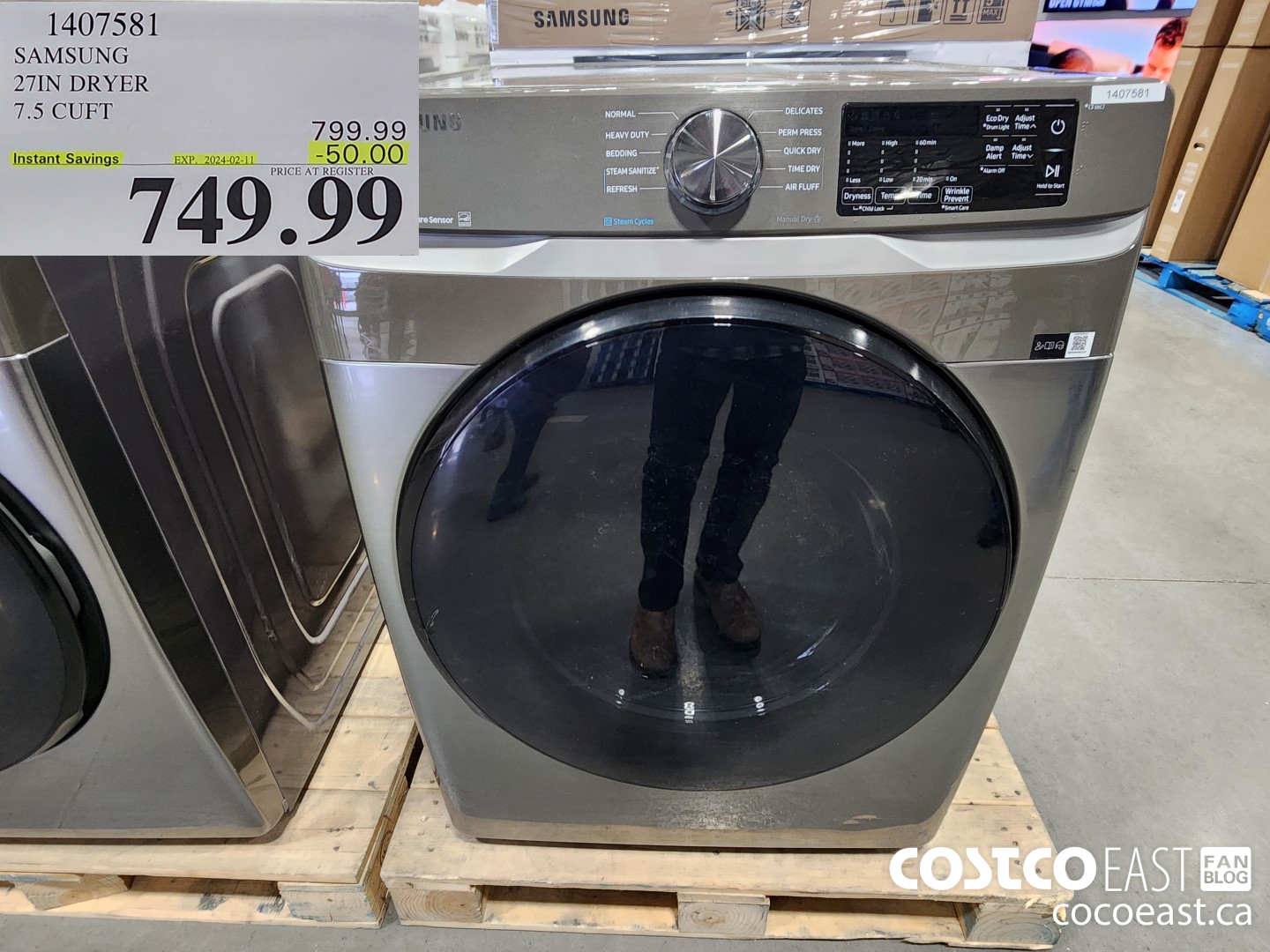 Costco Sales Flyer Sales Jan 29th Feb 5th 2024 Ontario Atlantic   SAMSUNG 27IN DRYER 75 CUFT 20240129 95823 