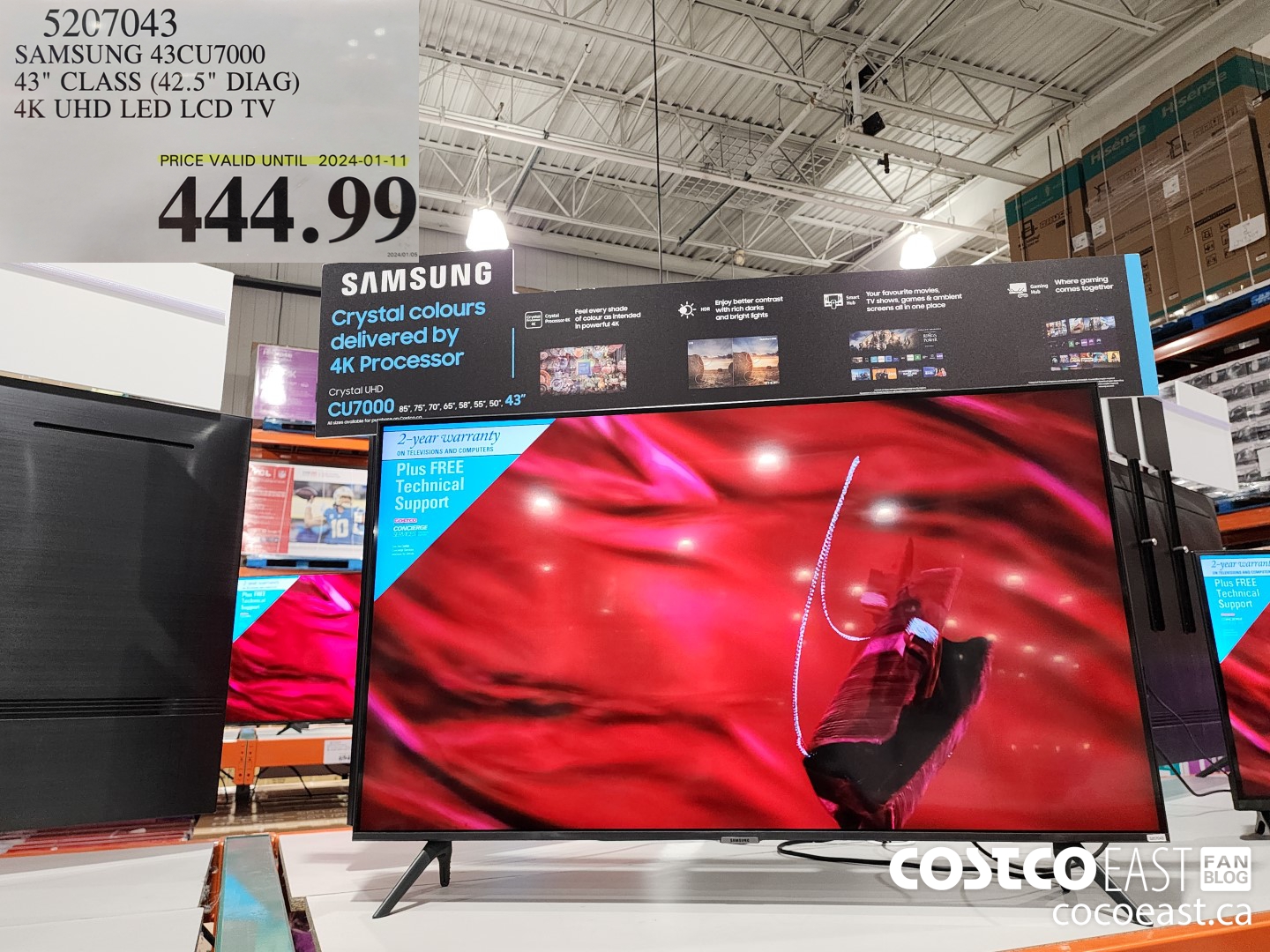 5207043 SAMSUNG 43CU7000 43