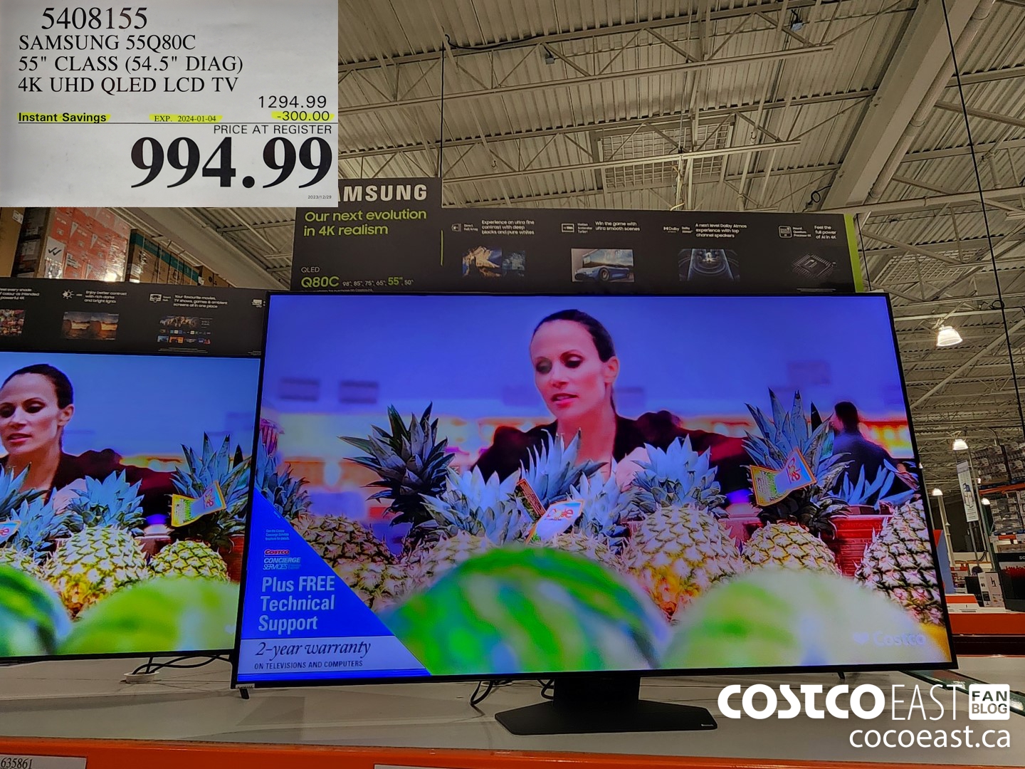 5408155 SAMSUNG 55Q80C 55