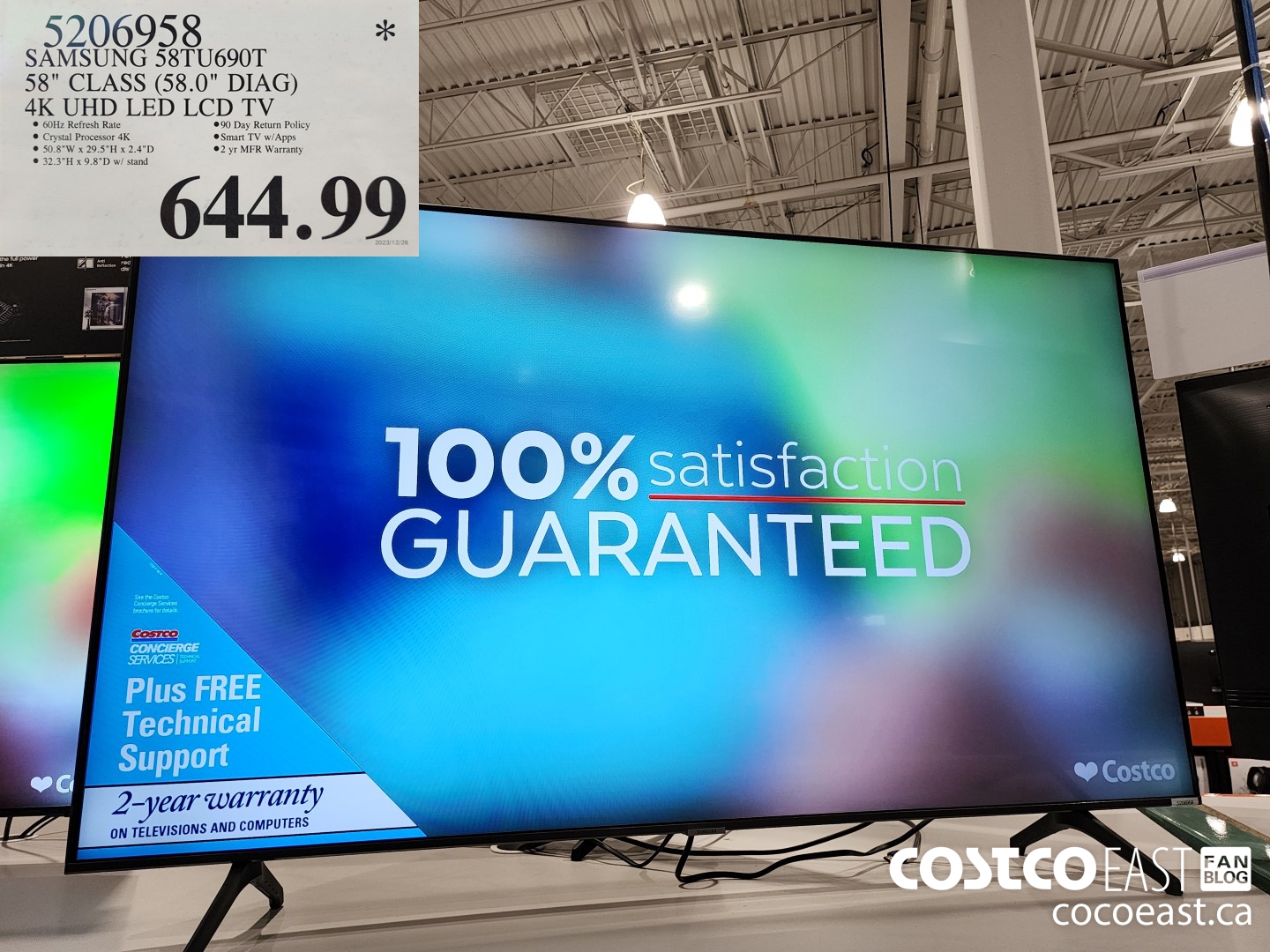 5206958 SAMSUNG 58TU690T 58