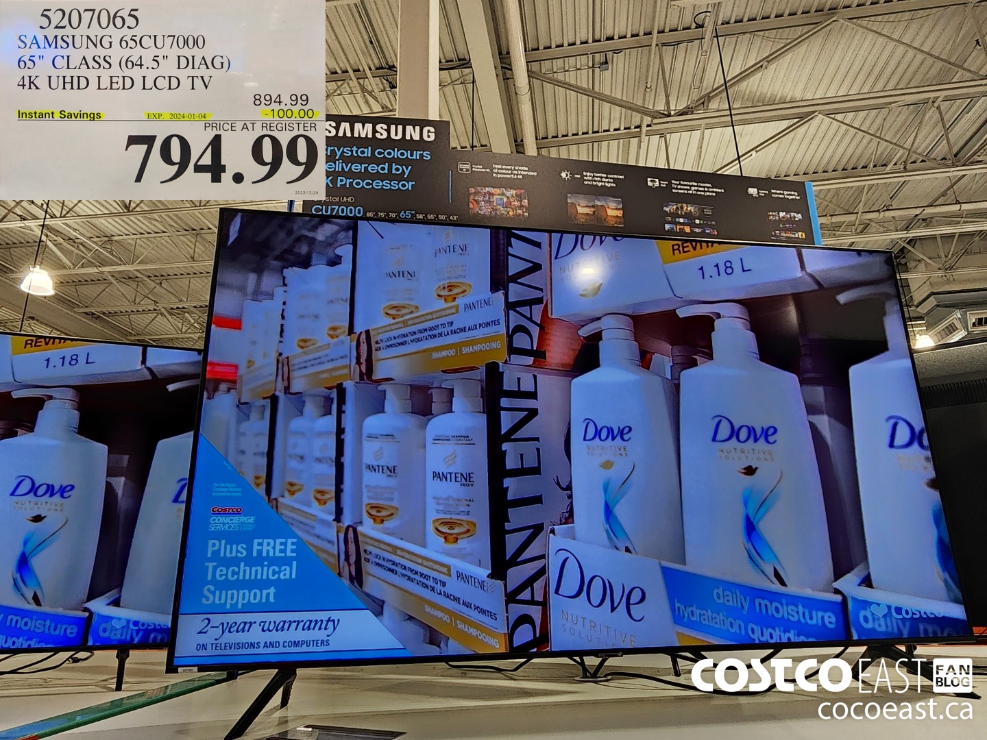 5207065 SAMSUNG 65CU7000 65