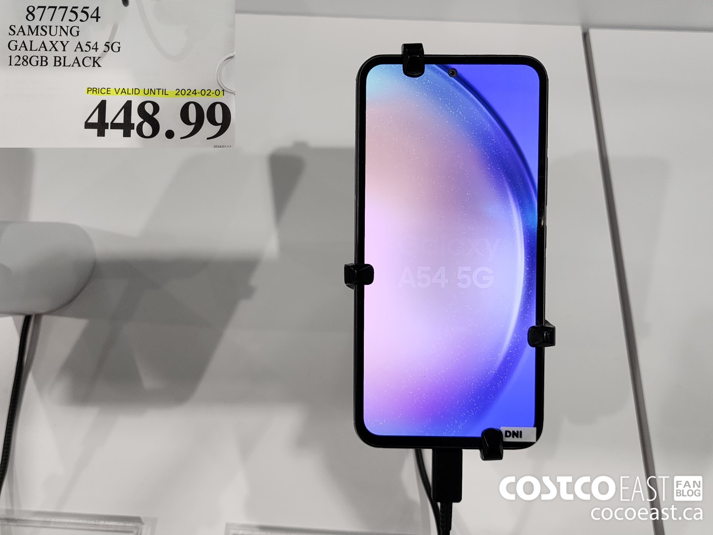 8777554 SAMSUNG GALAXY A54 5G 128GB BLACK $448.99