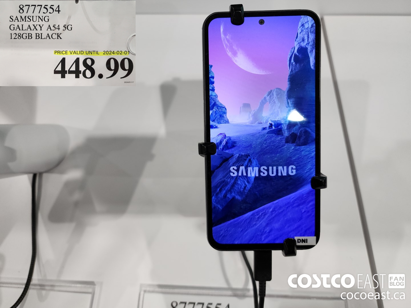 8777554 SAMSUNG GALAXY A54 5G 128GB BLACK $448.99