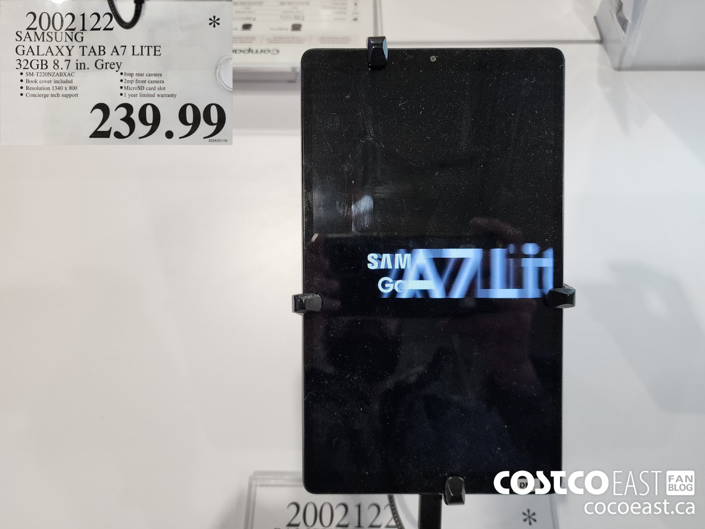 2002122 SAMSUNG GALAXY TAB A7 LITE 32GB 8.7 IN. GREY $239.99