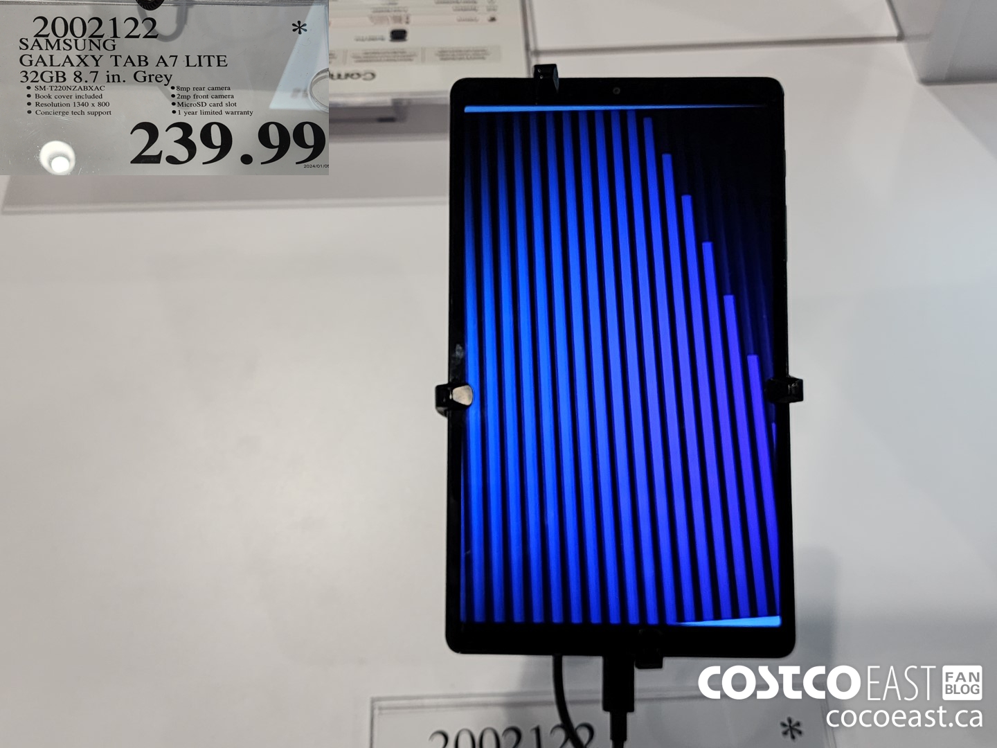 2002122 SAMSUNG GALAXY TAB A7 LITE 32 GB 8.7 IN. GREY $239.99