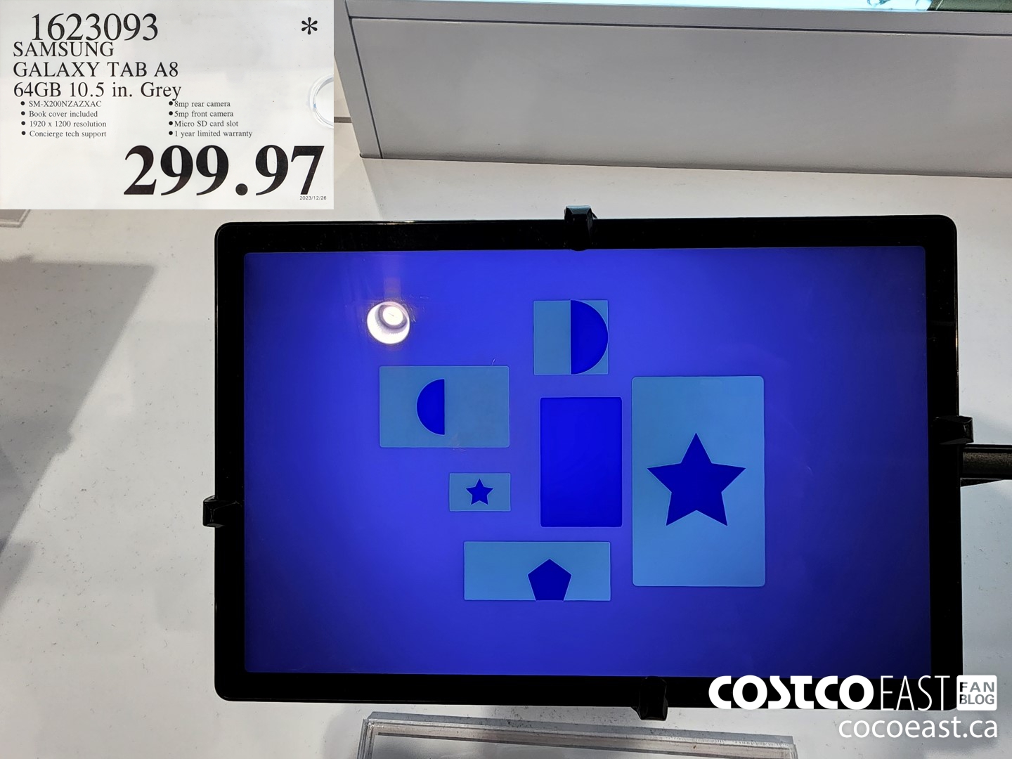 1623093 SAMSUNG GALAXY TAB A8 64GB 10.5 IN GREY $299.97