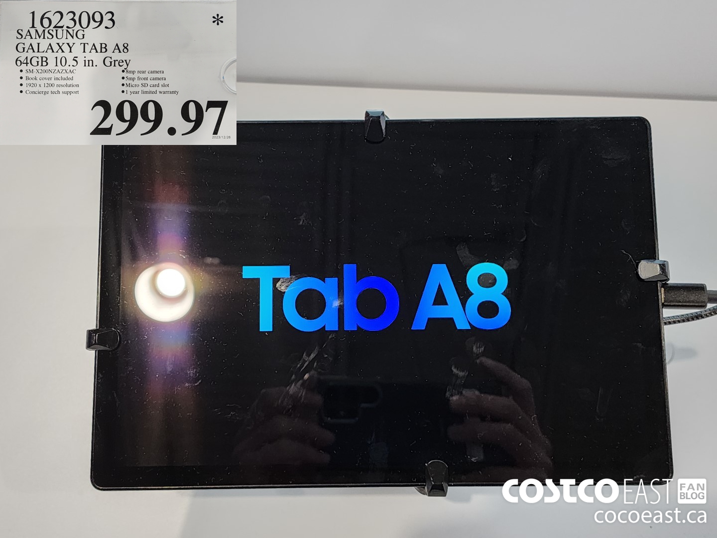 1623093 SAMSUNG GALAXY TAB A8 64GB 10.5 IN GREY $299.97