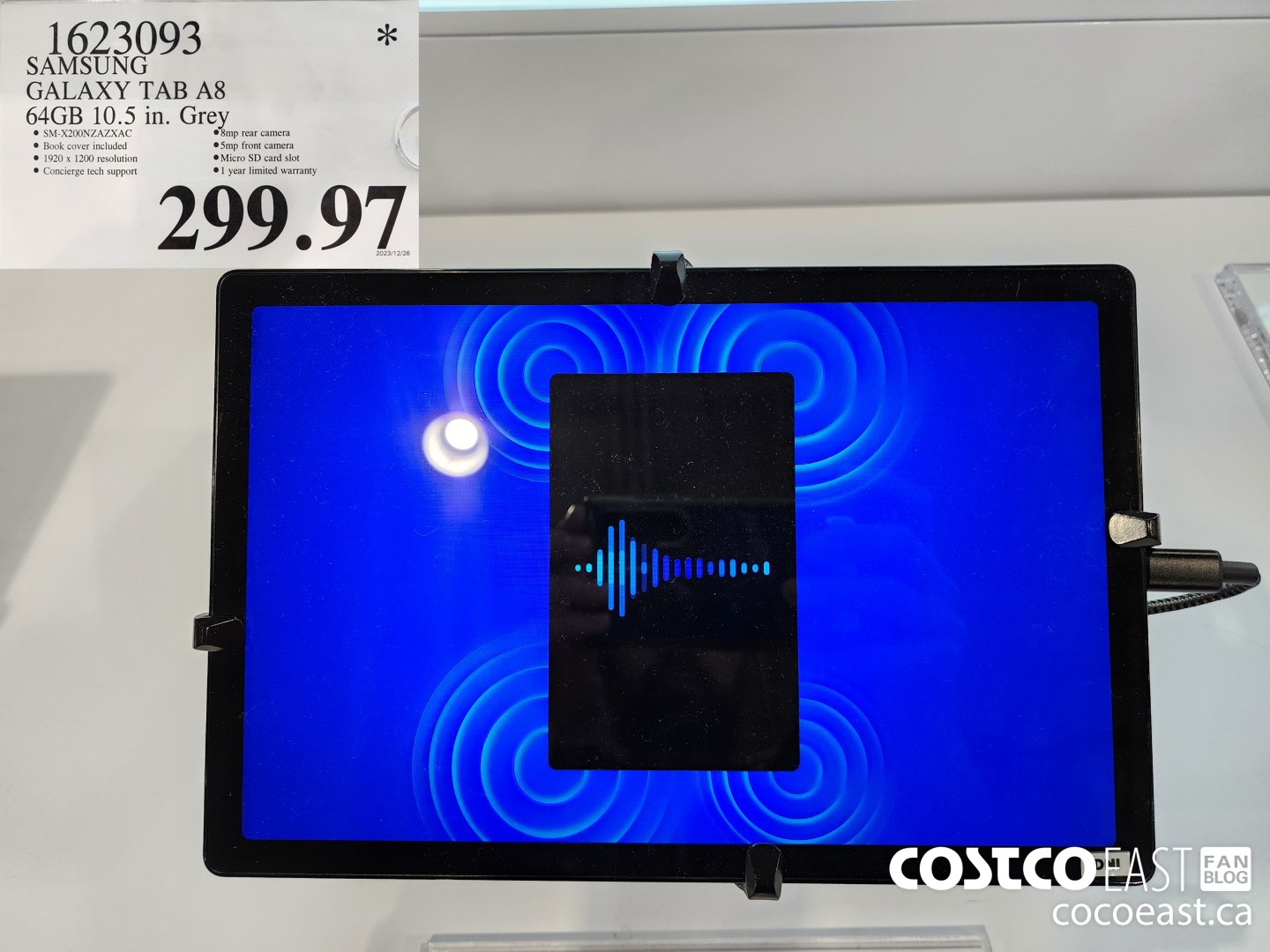 1623093 SAMSUNG GALAXY TAB A8 64GB 10.5 IN GREY $299.97