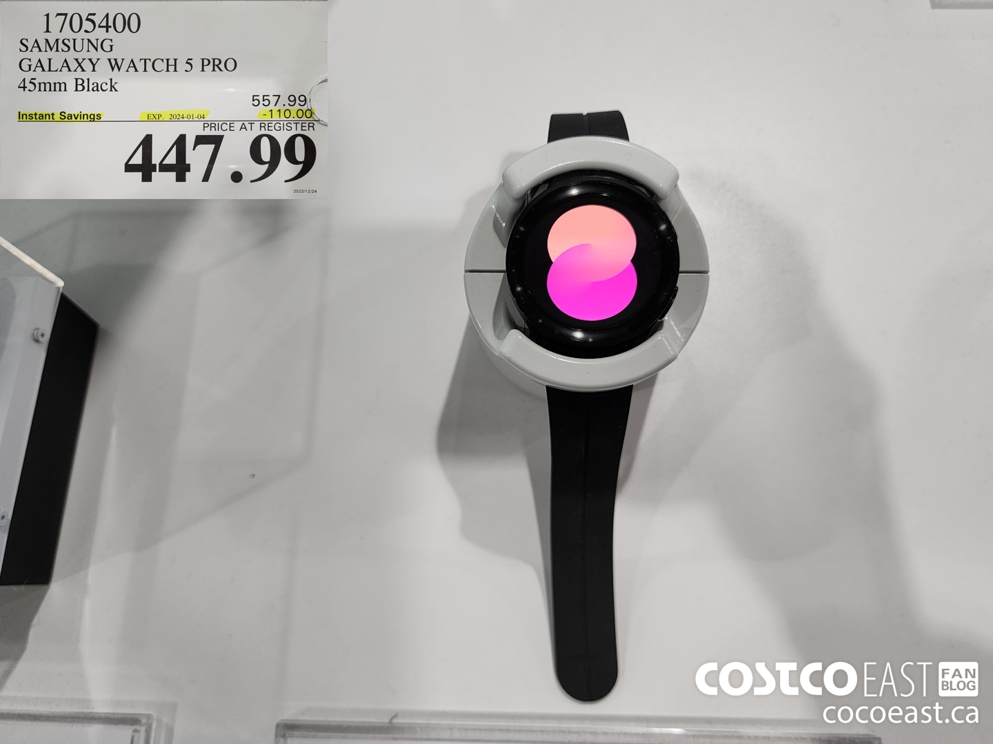 1705400 SAMSUNG GALAXY WATCH 5 PRO 45mm Black ($110.00 INSTANT SAVINGS EXPIRES ON 2024-01-04) $447.99