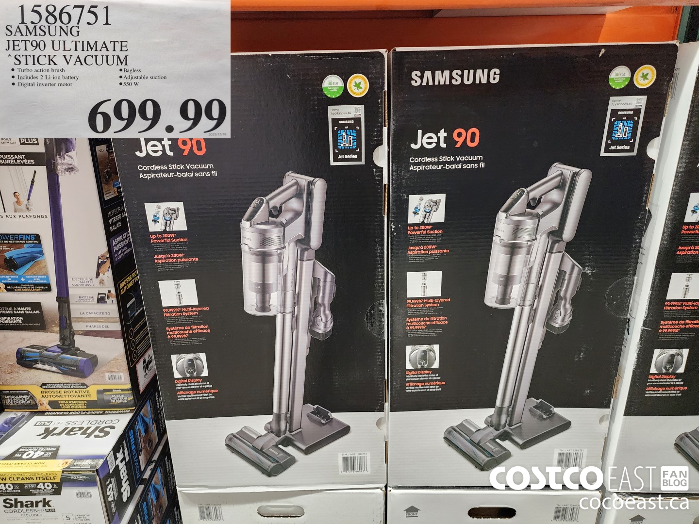 1586751 SAMSUNG JET90 ULTIMATE STICK VACUUM $699.99