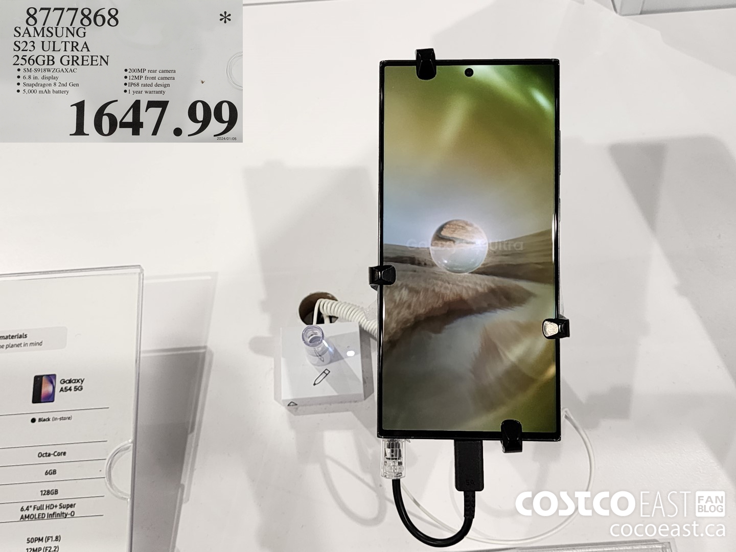 8777868 SAMSUNG S23 ULTRA 256GB GREEN $1647.99