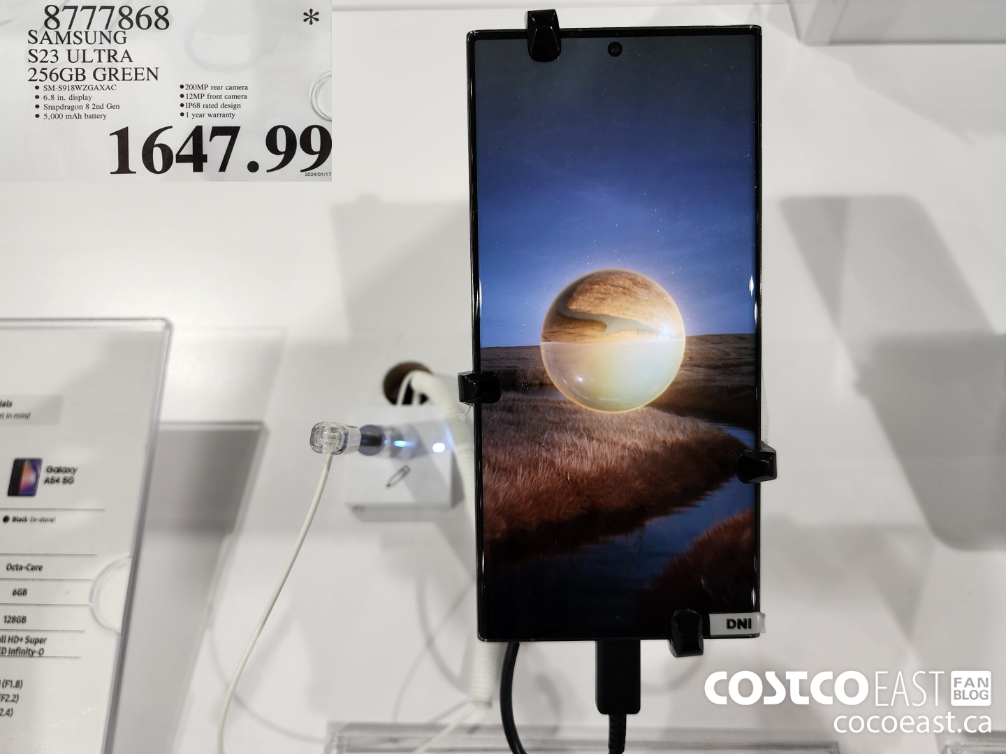 8777868 SAMSUNG S23 ULTRA 256GB GREEN $1647.99