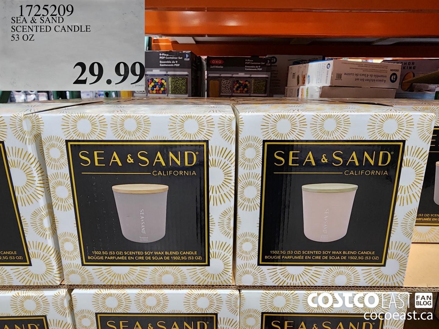 1725209 SEA & SAND SCENTED CANDLE 53 OZ $29.99