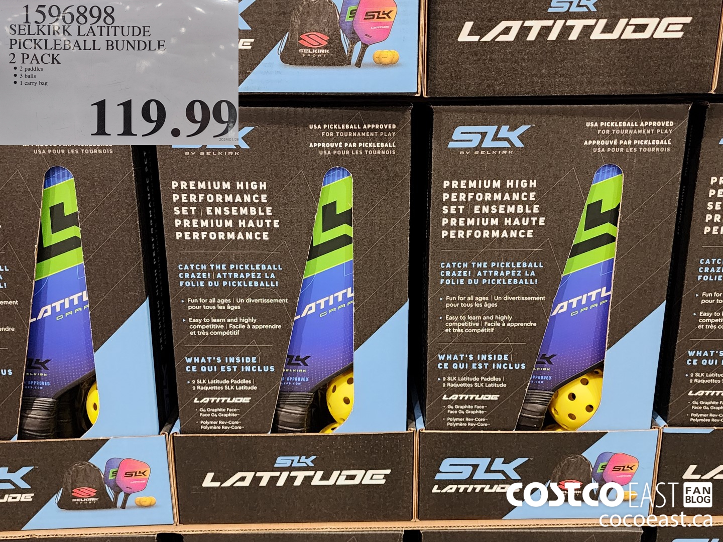 1596898 SELKIRK LATITUDE PICKLEBALL BUNDLE 2 PACK $119.99