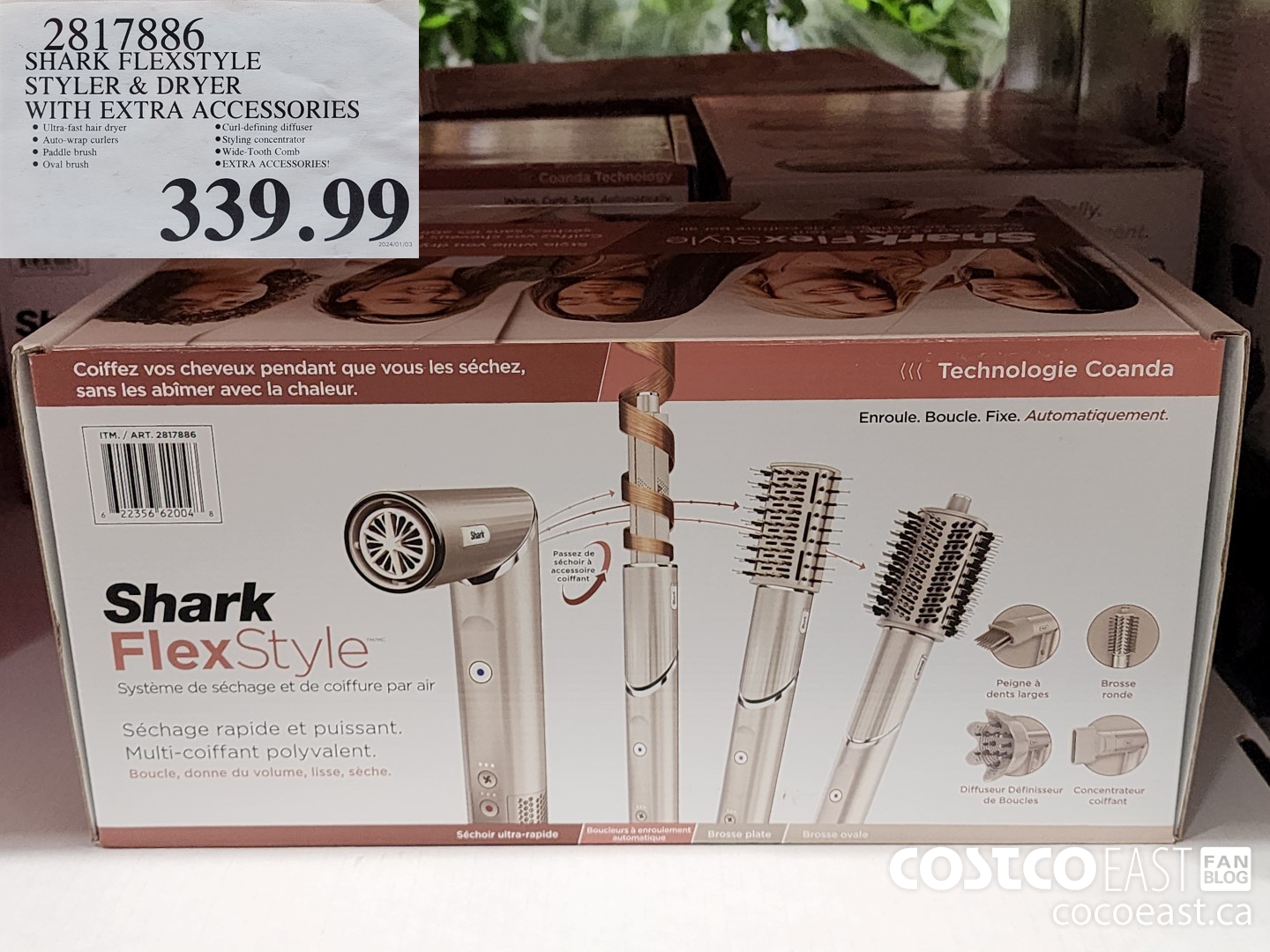 2817886 SHARK FLEXSTYLE STYLER & DRYER WITH EXTRA ACCESSORIES $339.99