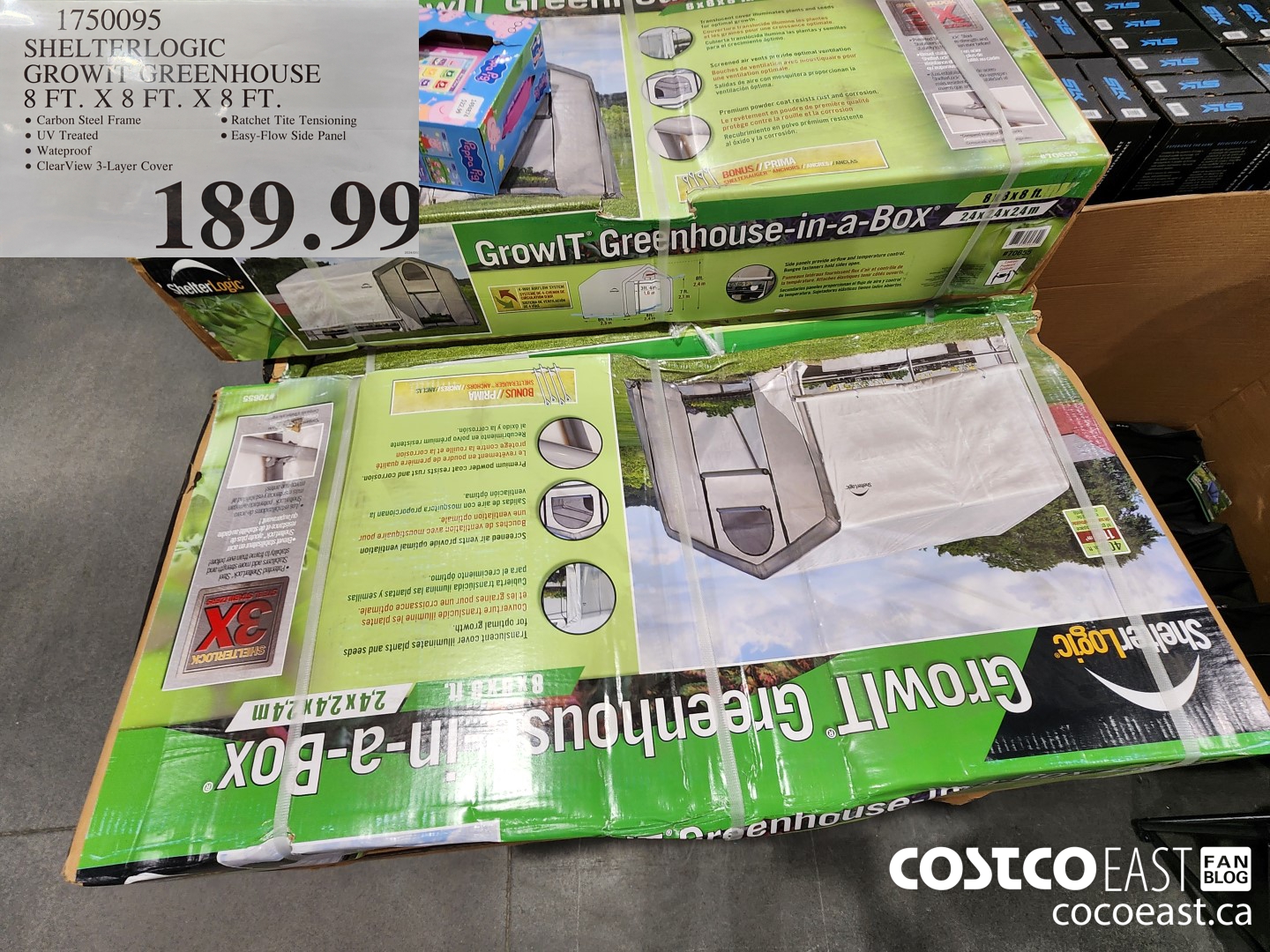 1750095 SHELTERLOGIC GROWN GREENHOUSE 8 FT. X 8 FT. X 8 FT. $189.99