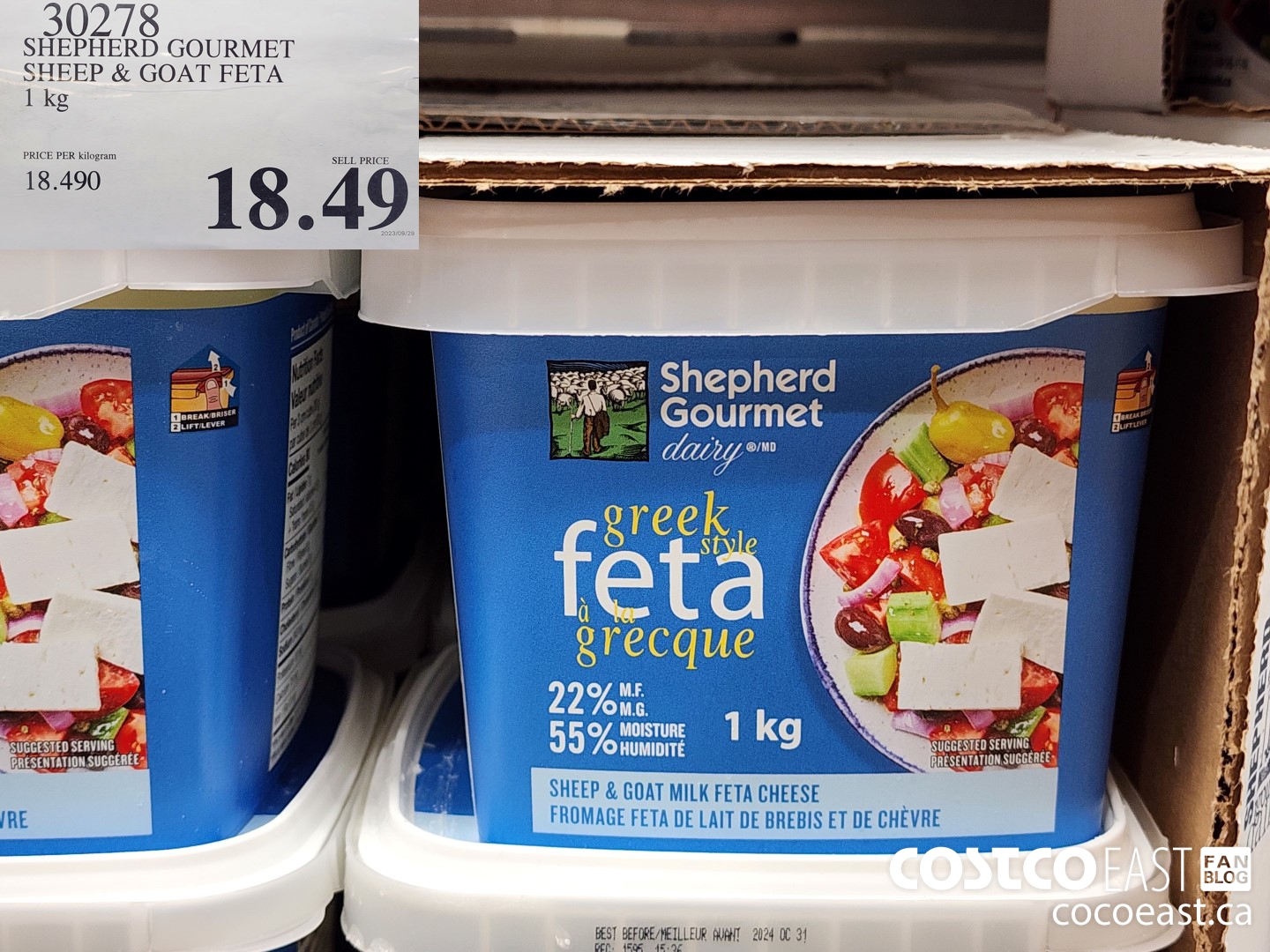 30278 SHEPHERD GOURMET SHEEP & GOAT FETA 1 kg $18.49