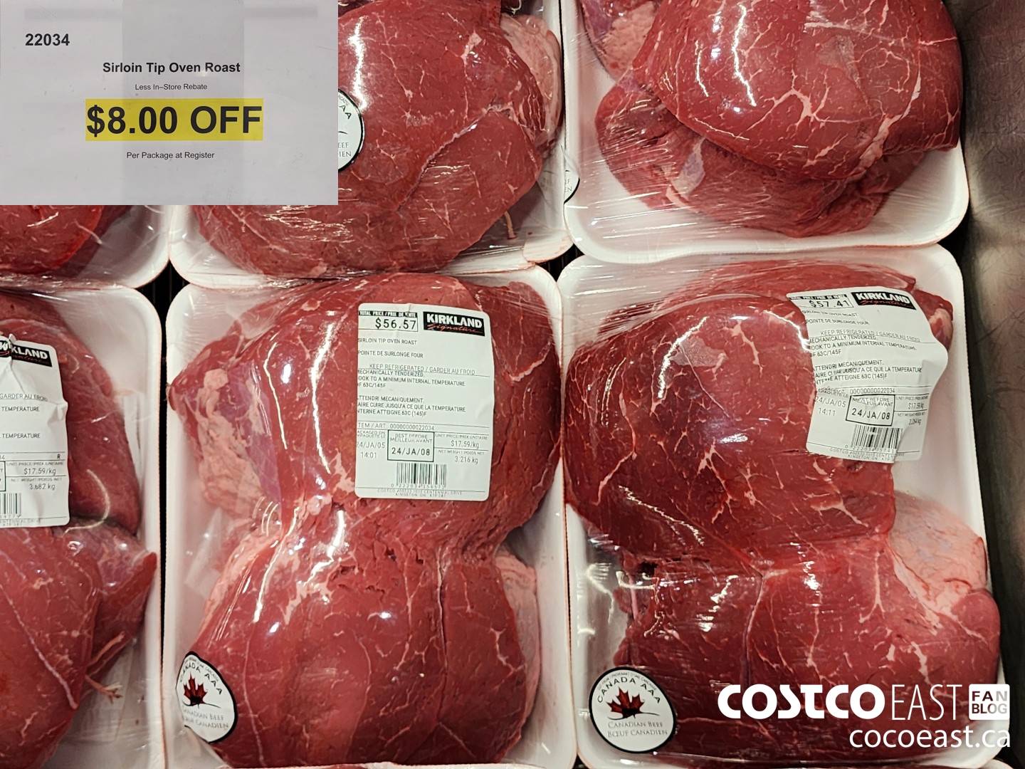 22034 SIRLOIN TIP OVEN ROAST ($4.00 INSTANT SAVINGS)
