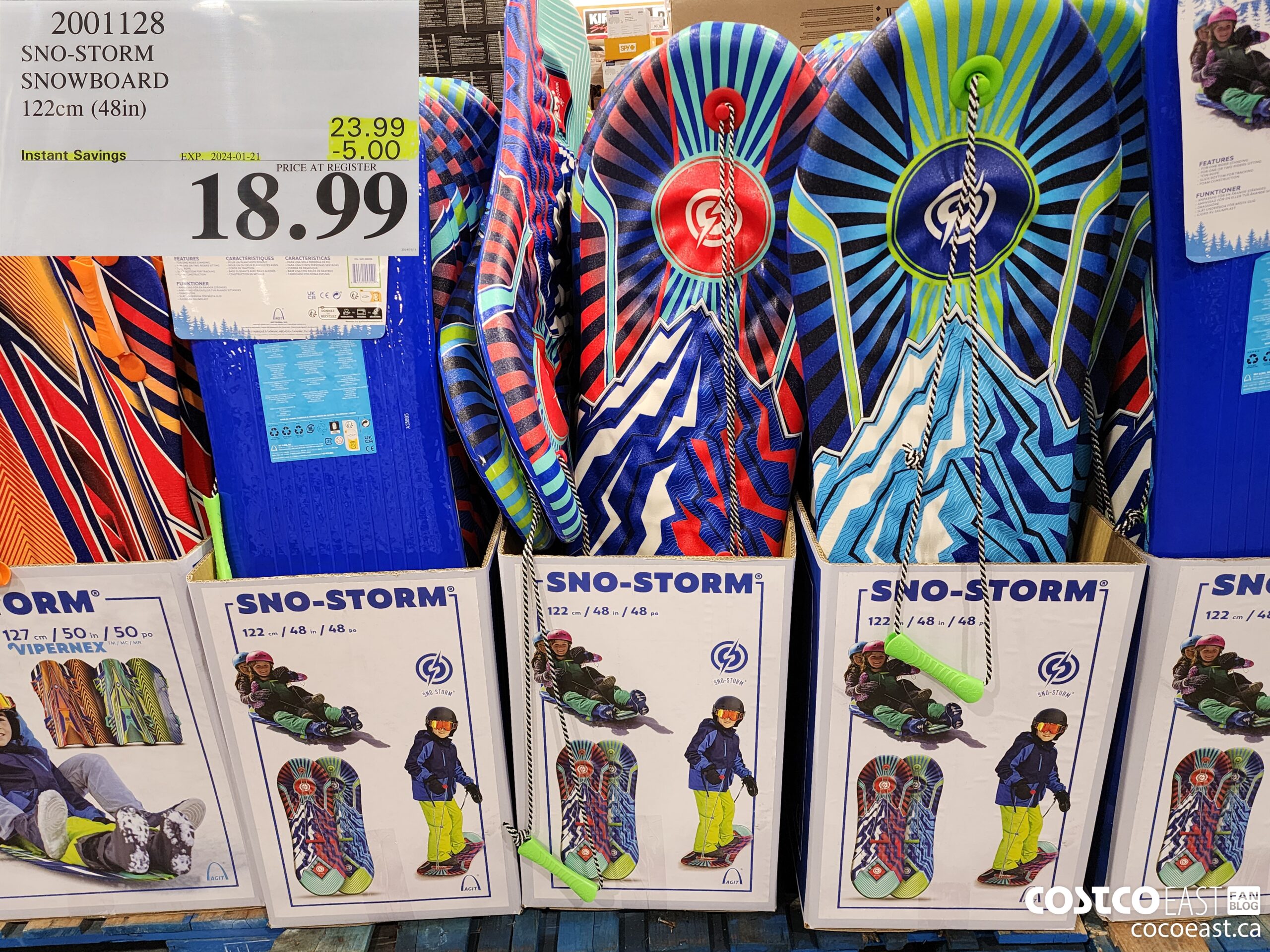2001128 SNO-STORM SNOWBOARD 122CM (48IN) ($5.00 INSTANT SAVINGS EXPIRES ON 2024-01-21) $18.99
