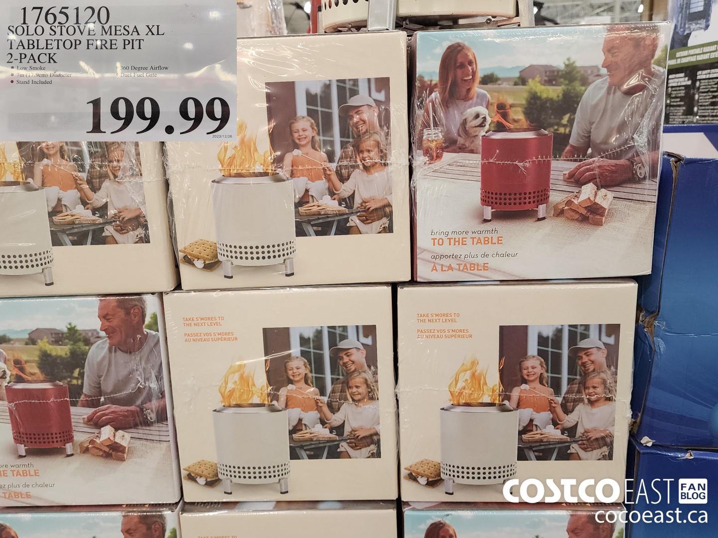 1765120 SOLO STOVE MESA XL TABLETOP FIRE PIT 2-PACK $199.99