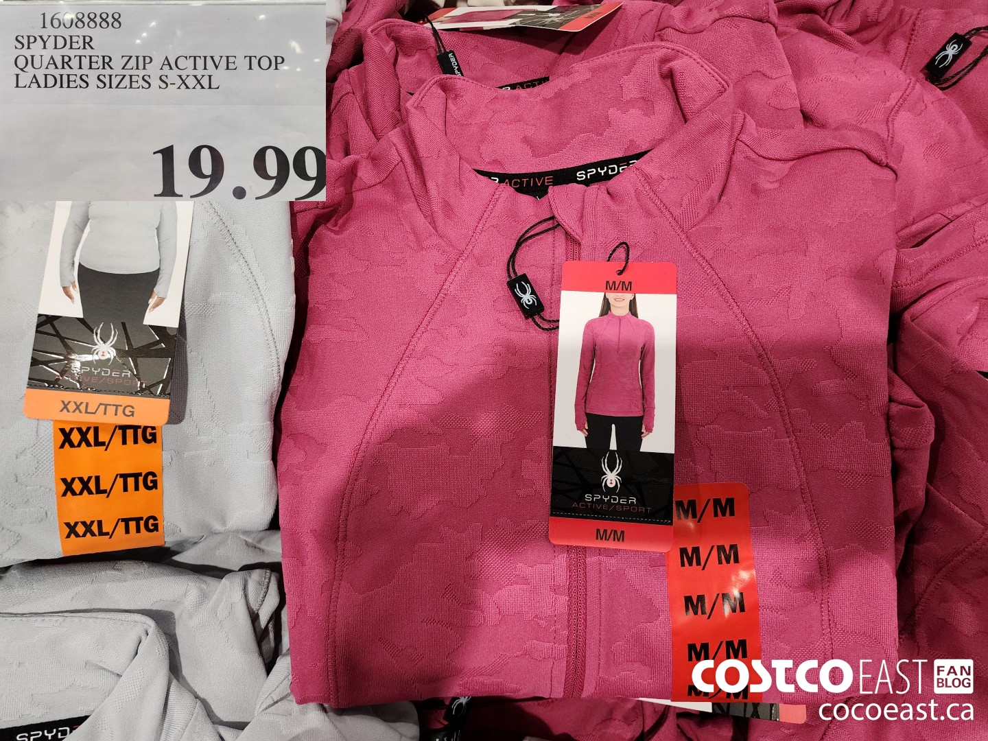 1608888 SPYDER QUARTER ZIP ACTIVE TOP LADIES SIZES S-XXL $19.99