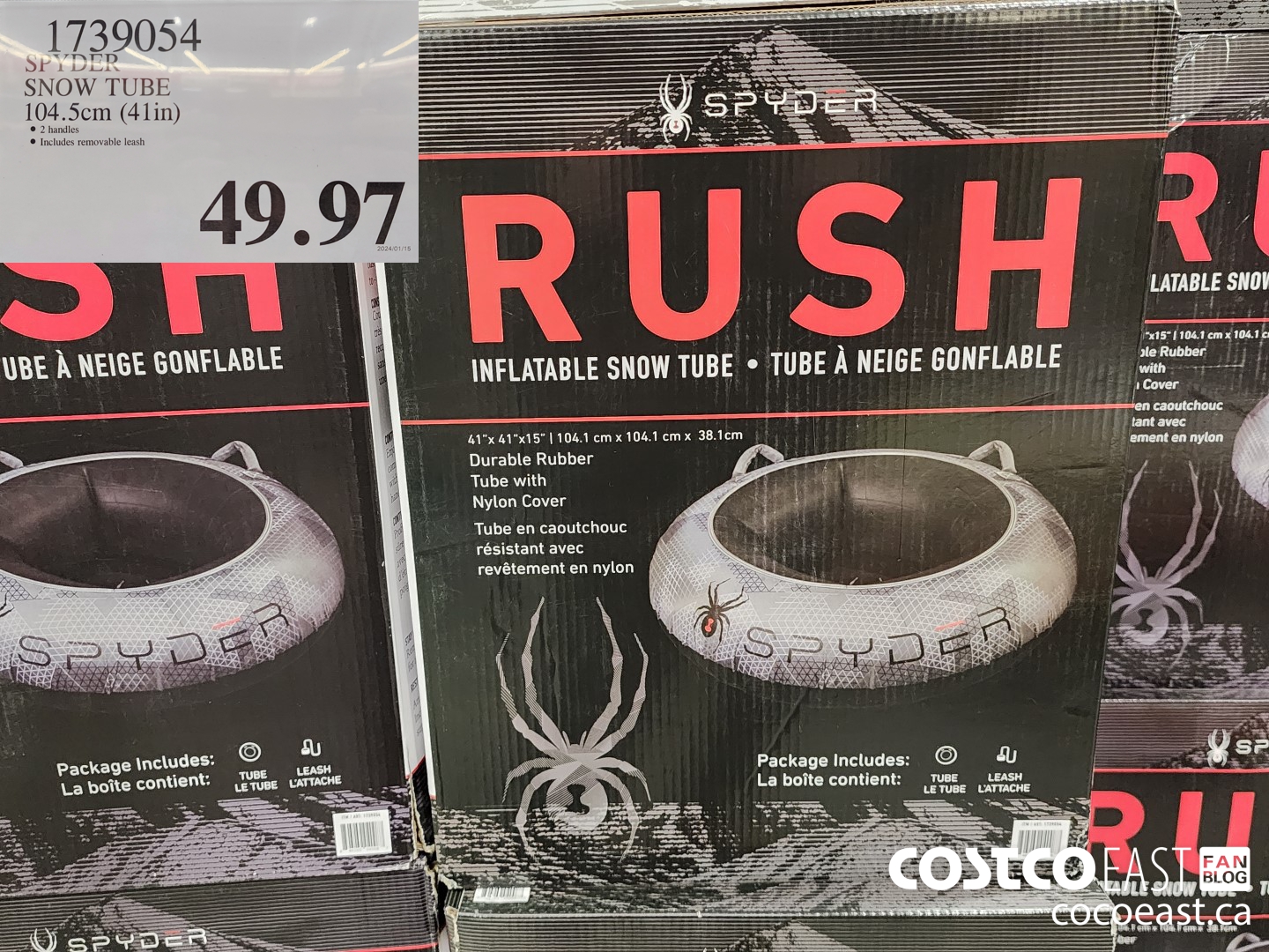 1739054 SPYDER SNOW TUBE 104.5 cm (41IN) $49.97