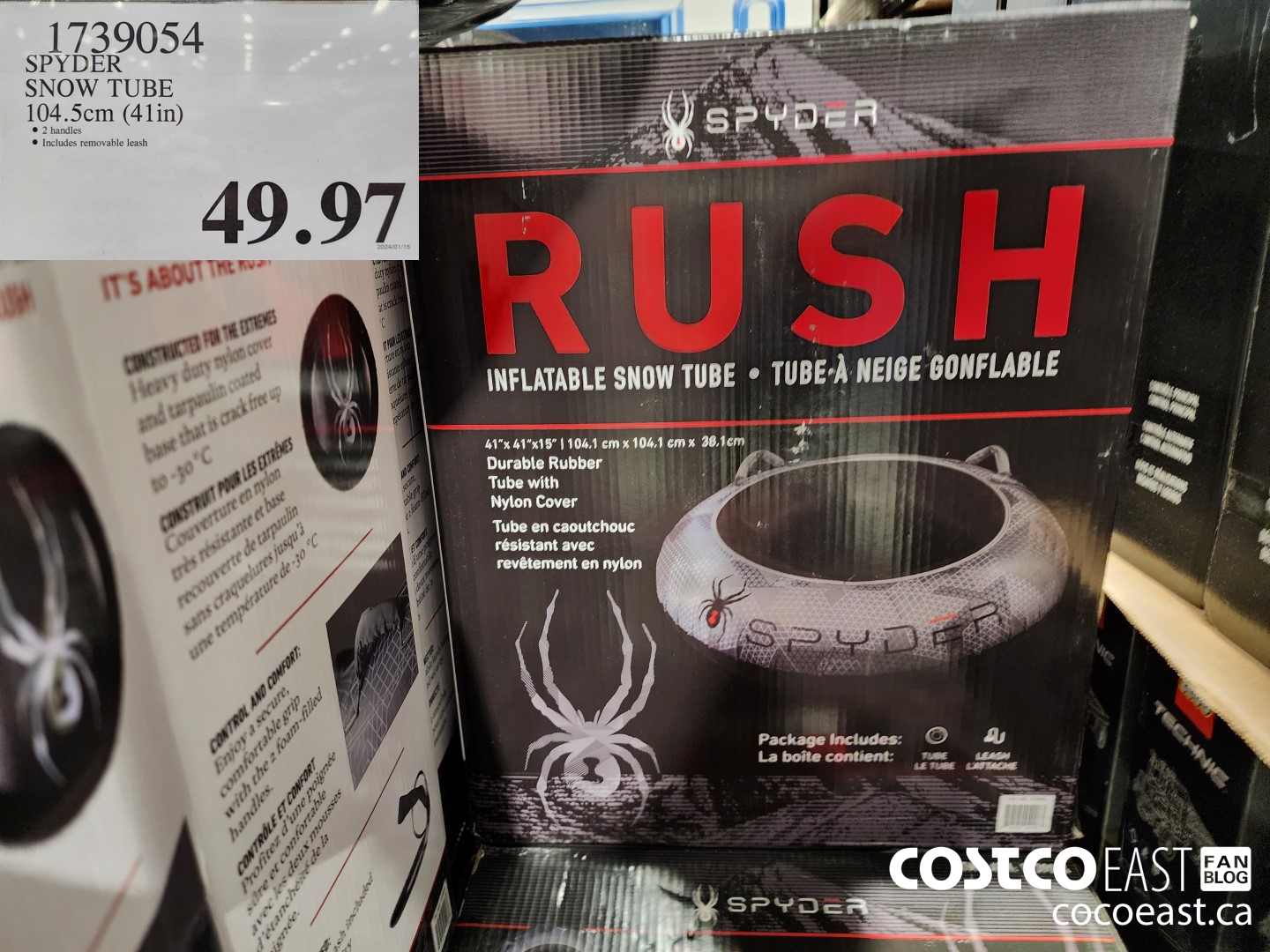1739054 SPYDER SNOW TUBE 104.5 cm (41IN) $49.97