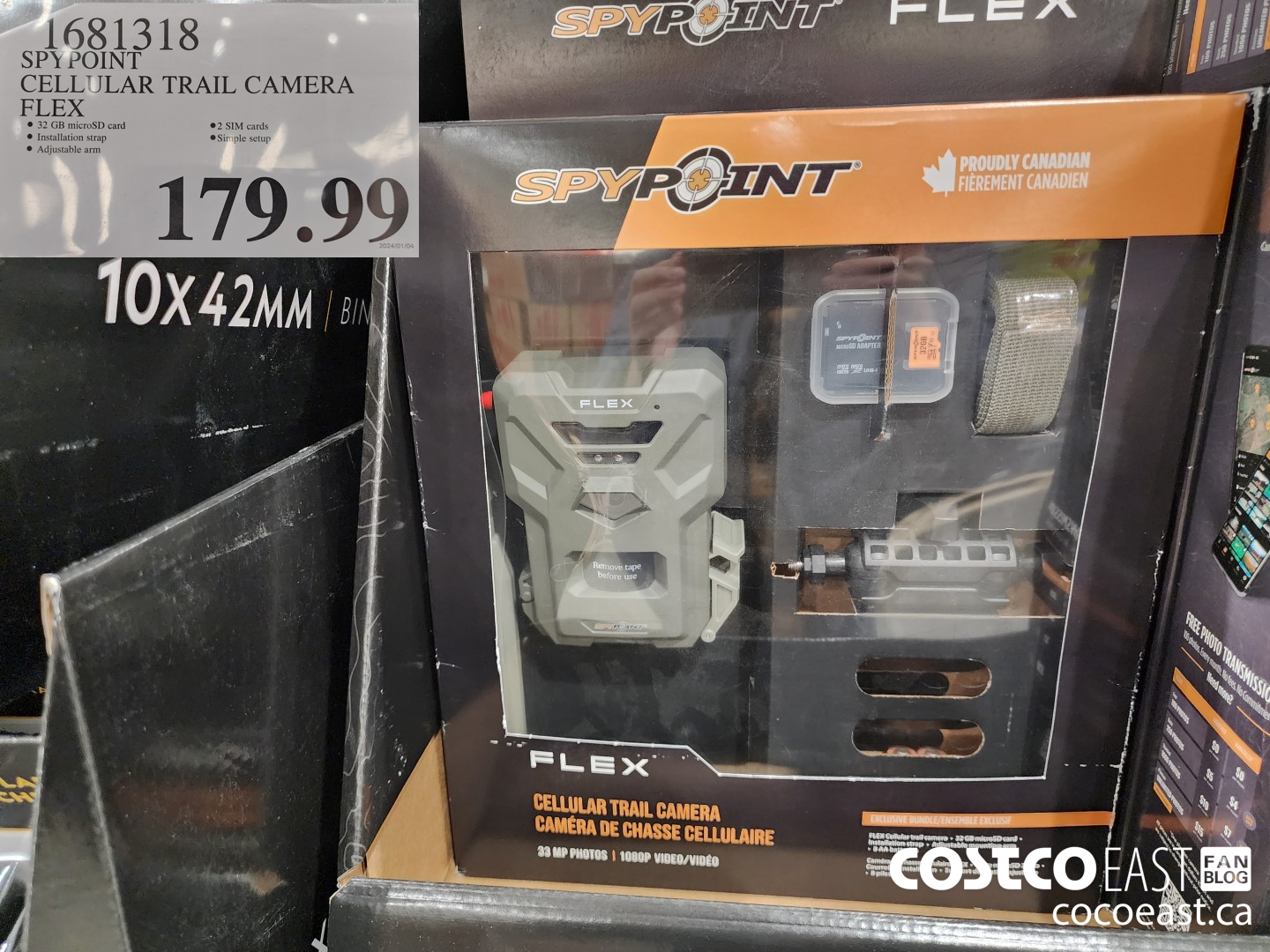 1681318 SPYPOINT CELLULAR TRAIL CAMERA FLEX $179.99