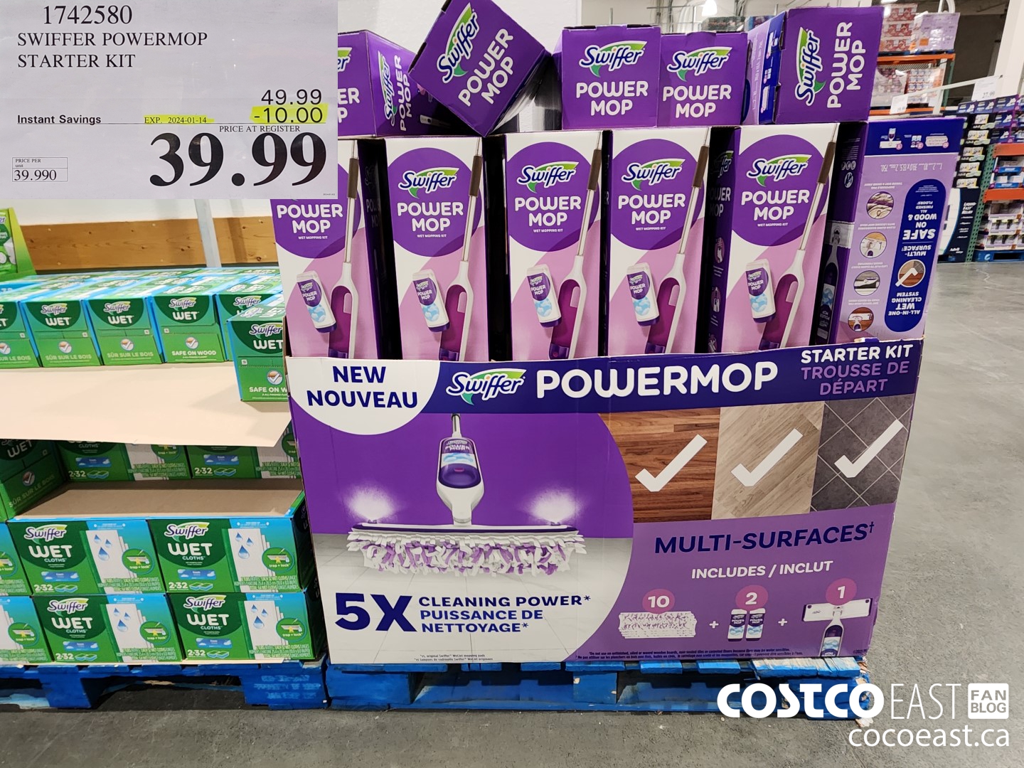 1742580 SWIFFER POWERMOP STARTER KIT ($10.00 INSTANT SAVINGS EXPIRES ON 2024-01-14) $39.99