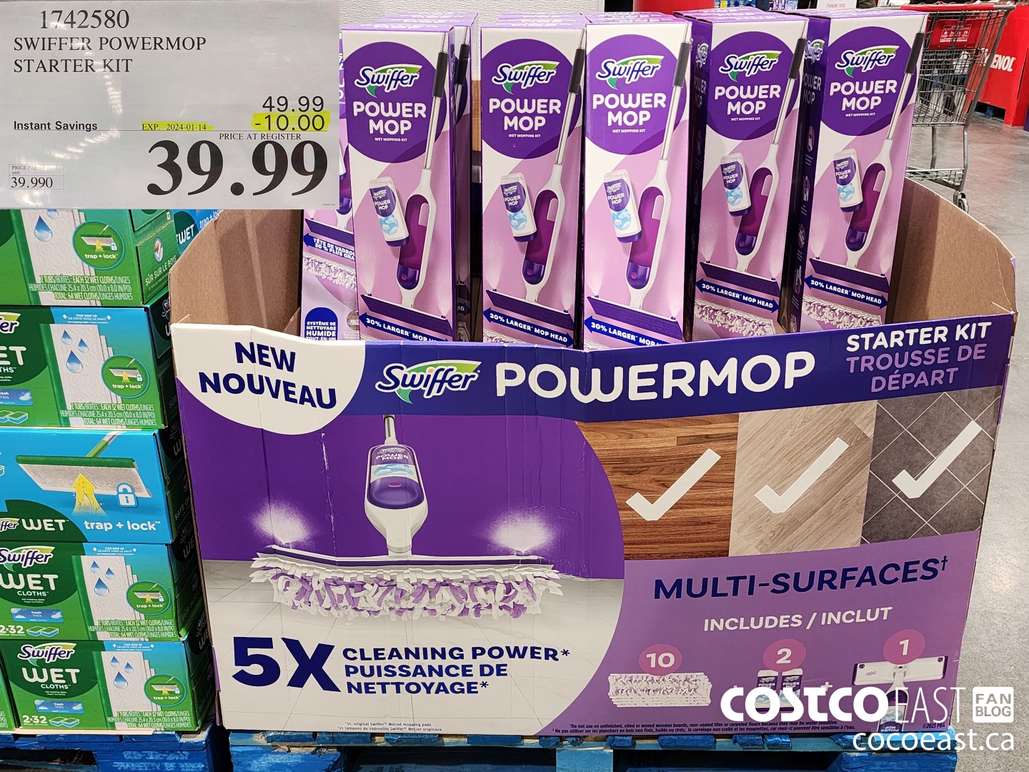 1742580 SWIFFER POWERMOP STARTER KIT ($10.00 INSTANT SAVINGS EXPIRES ON 2024-01-14) $39.99