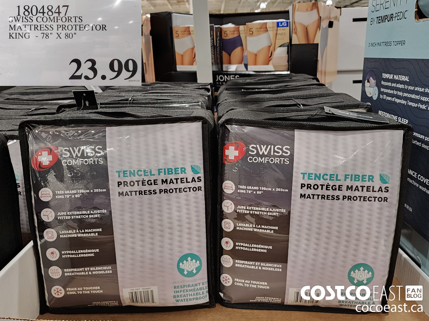 1804847 SWISS COMFORTS MATTRESS PROTECTOR KING - 78