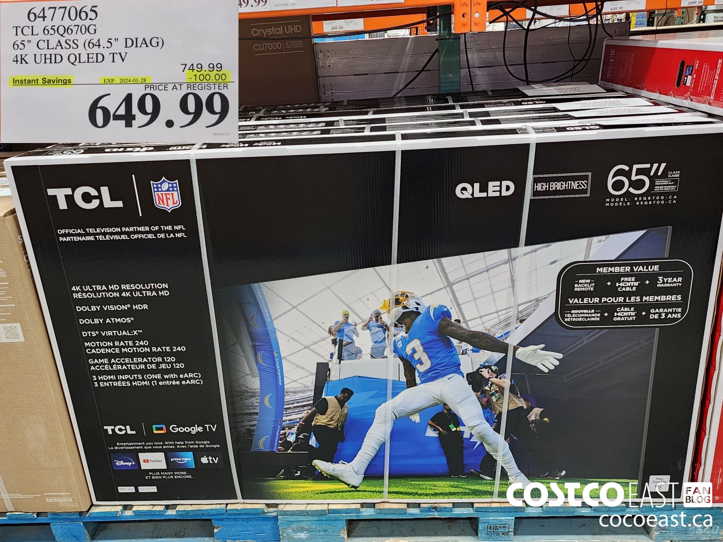 Costco Sales Flyer Sales Jan 29th Feb 5th 2024 Ontario Atlantic   TCL 65Q670G 65 CLASS 645 DIAG 4K UHD QLED TV 20240129 95830 