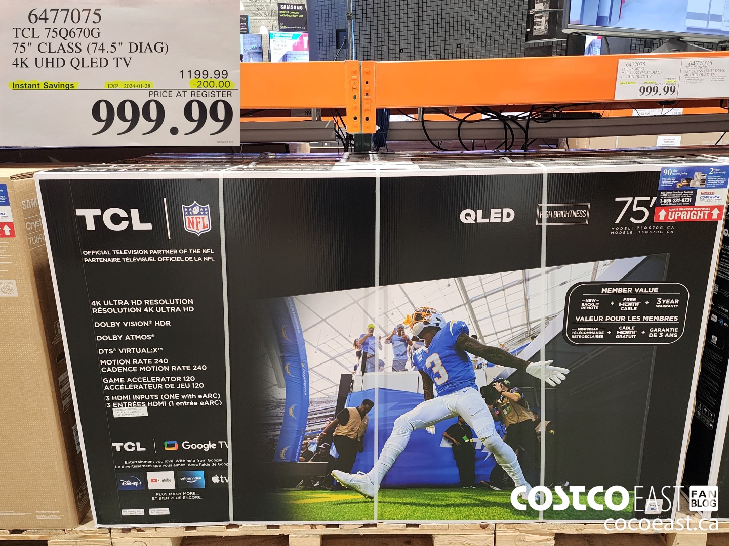 6477075 TCL 75Q670G 75