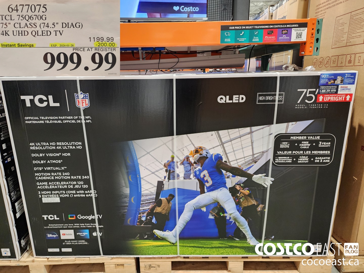 6477075 TCL 75Q670G 75